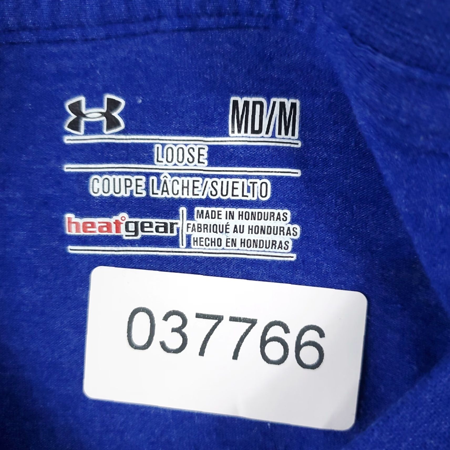 Under Armour Under Armour T-Shirt Mens Medium Blue Short Sleeve Crew Neck Cotton Blend Logo Solid Casual Sports Size US M / EU 48-50 / 2 - 7 Thumbnail