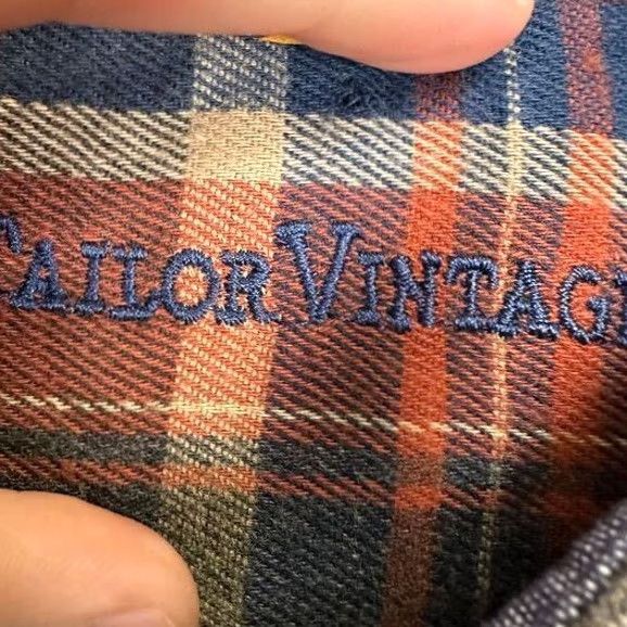 Vintage VINTAGE Tailor Vintage Flannel Shirt Men Large Luxe Performance Blue Plaid Button Up NEW Size US L / EU 52-54 / 3 - 4 Thumbnail