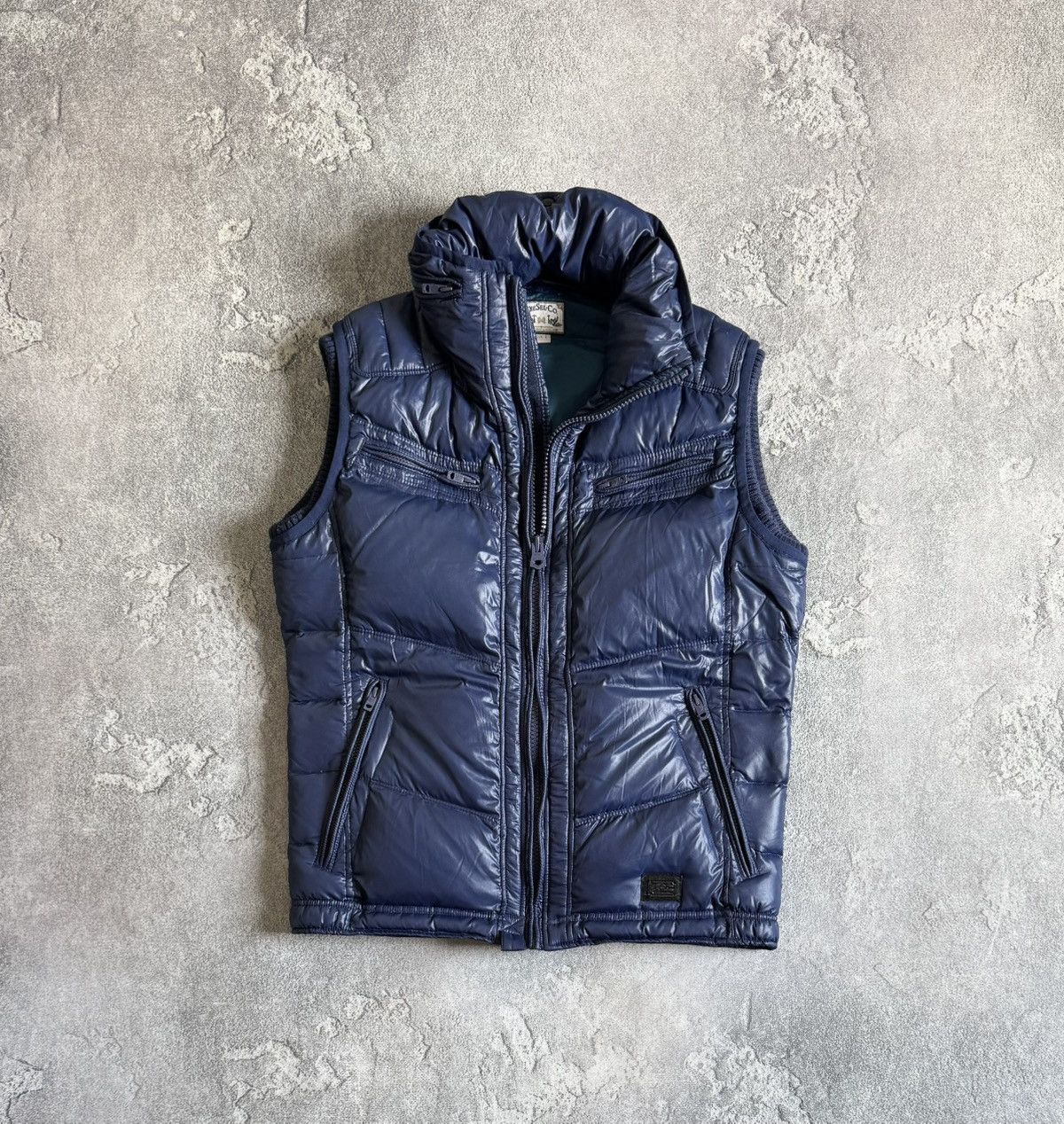 Diesel L vintage vest zip sleeveless jacket down quilted