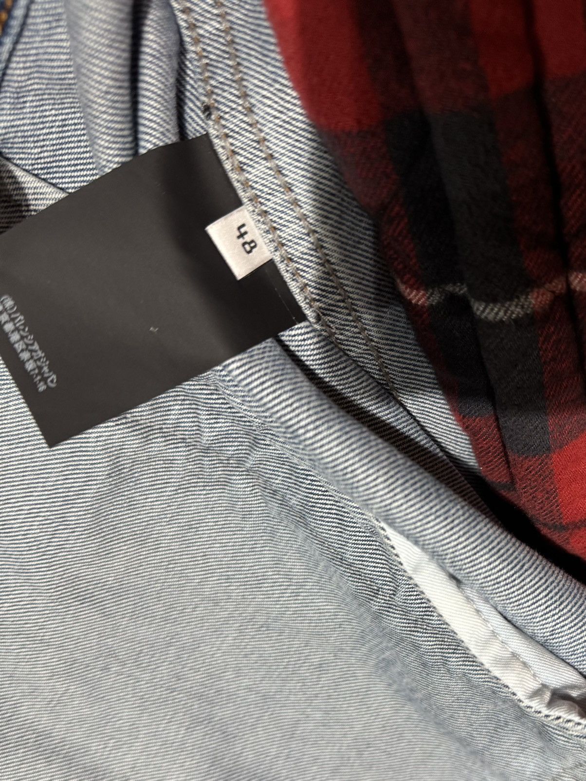 Balenciaga AW18 RUNWAY XXL OVERSIZED 48 DENIM DROP SHOULDER FLANNEL Size US XL / EU 56 / 4 - 12 Thumbnail
