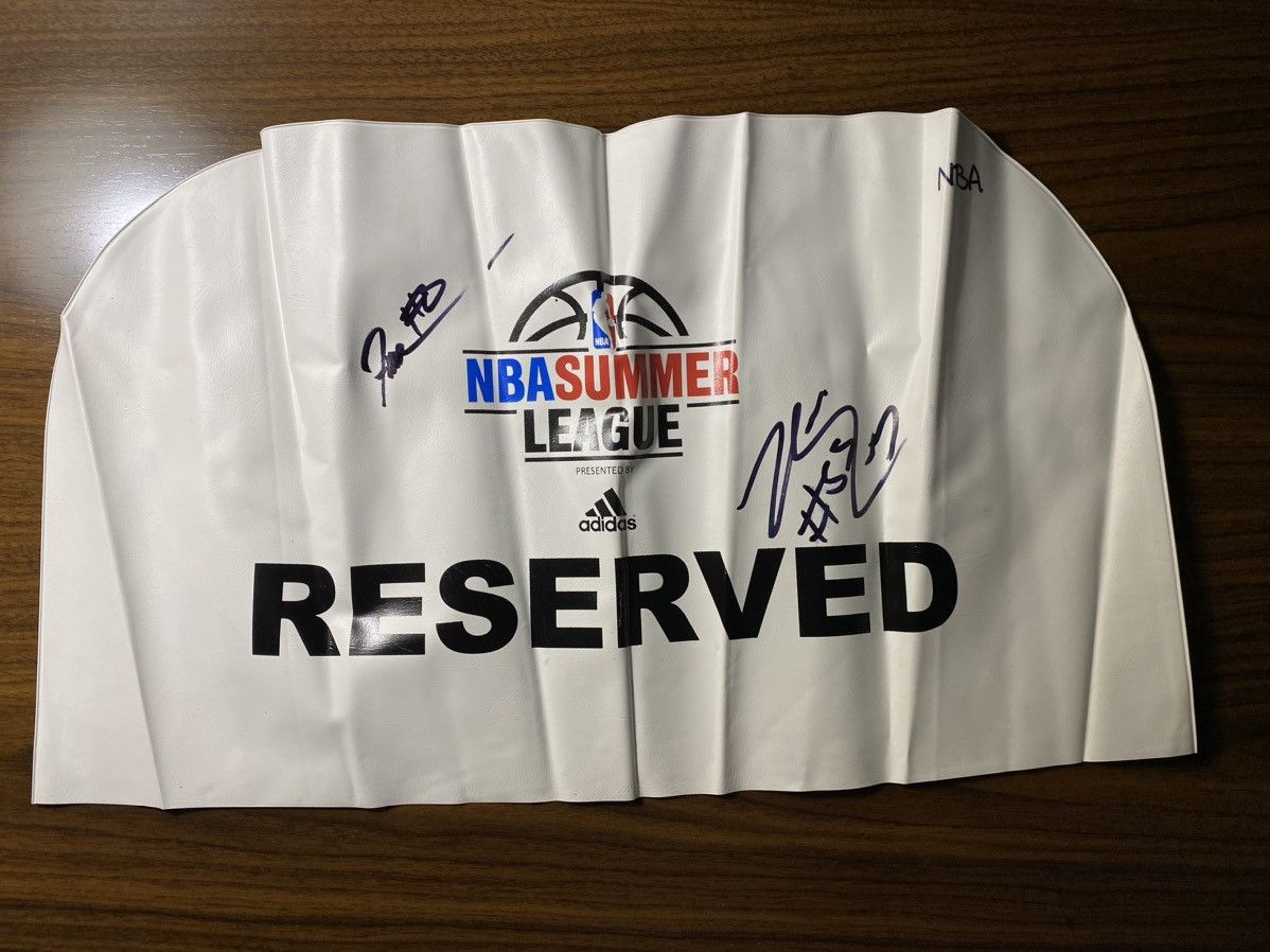 NBA Adidas’s NBA summer league signed autograph seat cover Size ONE SIZE - 1 Thumbnail