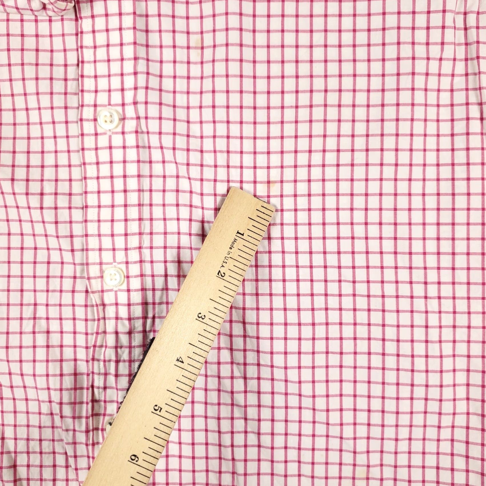 Ralph Lauren Ralph Lauren Shirt Mens XL Pink Check Button-Down Long Sleeve Casual Formal Vintage-Style 2000s Mens XL Pink Checkered Cotton Shirt Size US XL / EU 56 / 4 - 4 Thumbnail