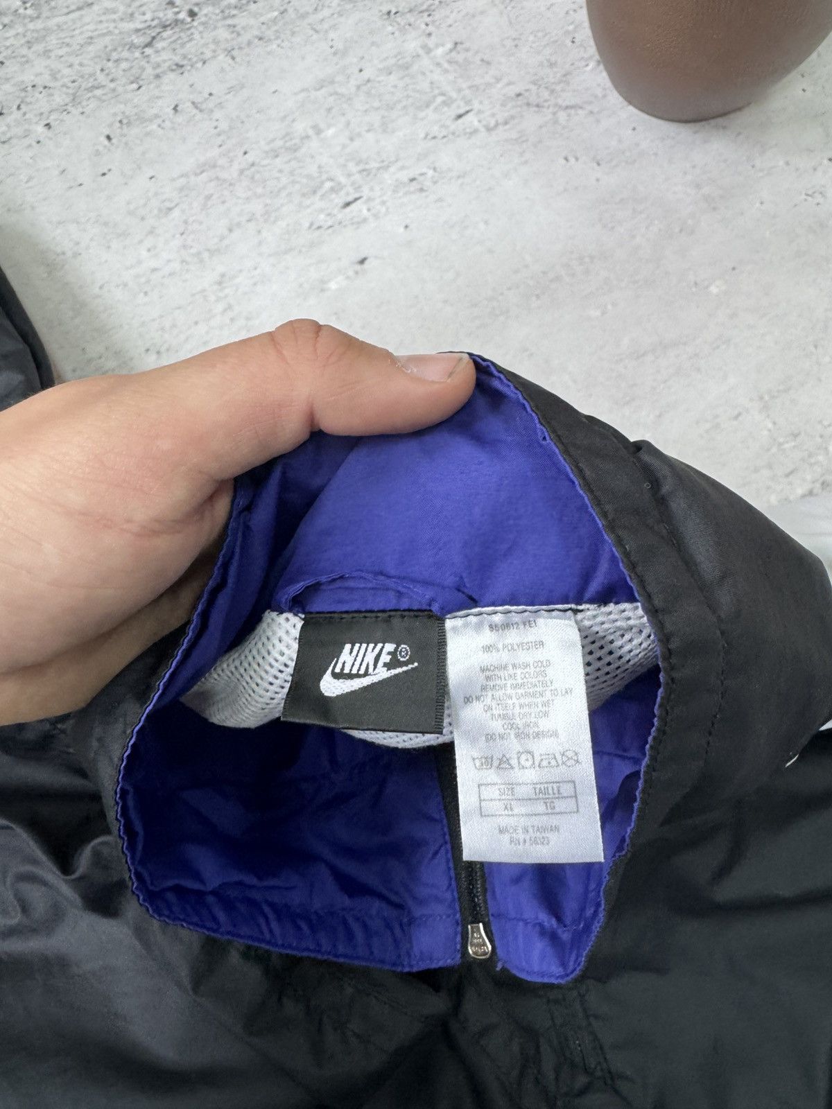 Nike × Vintage NIKE VINTAGE NYLON BASIC LOGO OVERSIZE BAGGY TRACK SUIT FIT Size US XL / EU 56 / 4 - 8 Thumbnail