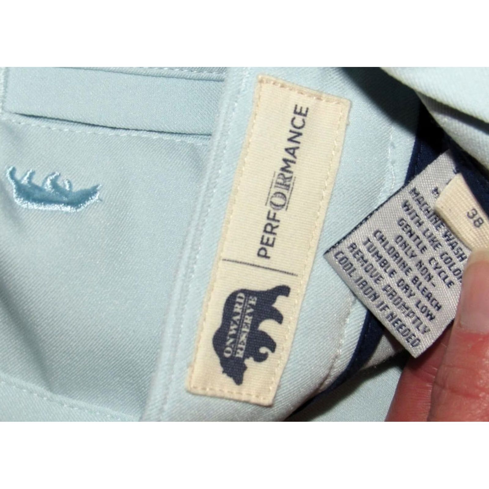 Vintage ONWARD RESERVE Blue 6" Performance Chino Shorts 38 Mens Regular XSXS Size US 38 / EU 54 - 4 Thumbnail