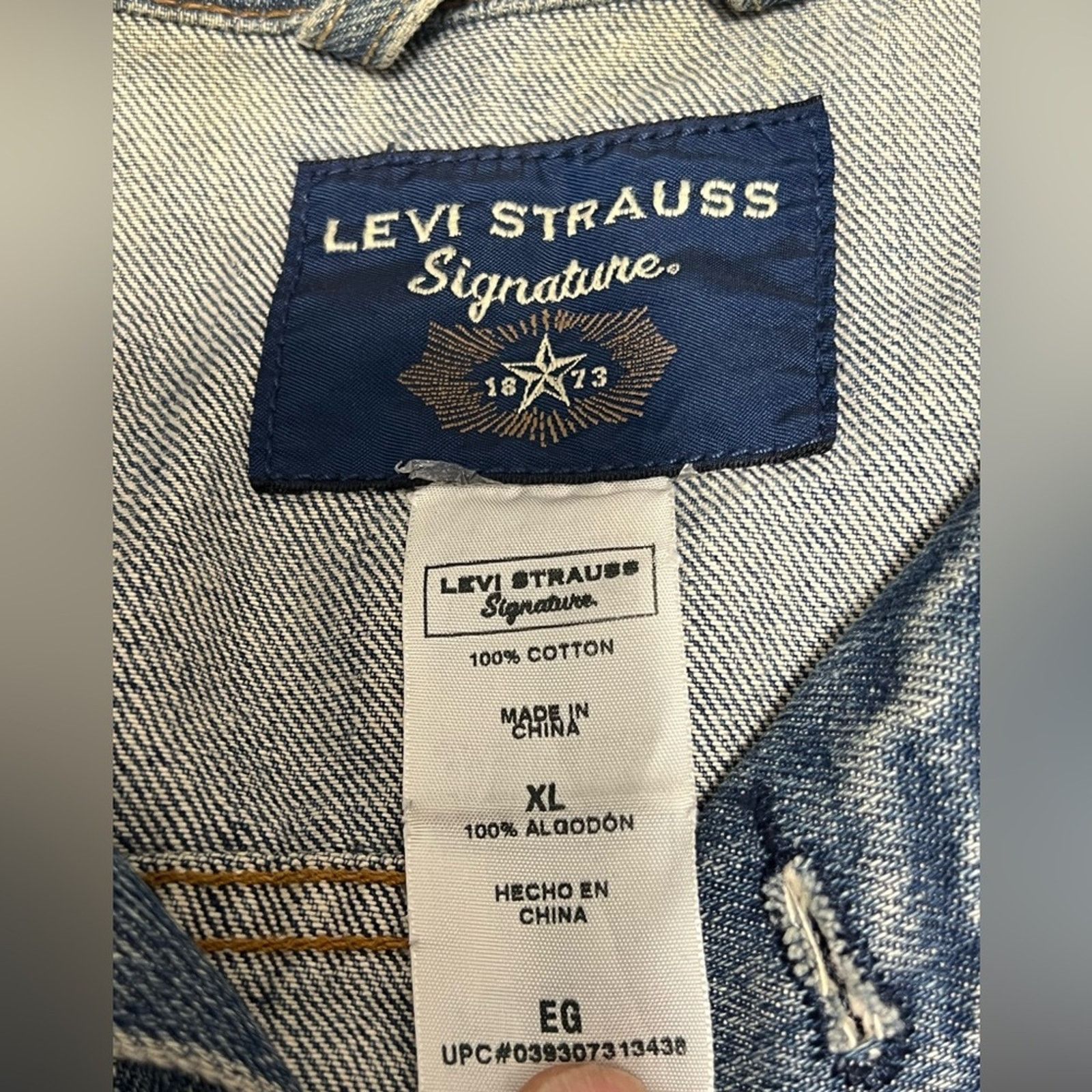 Levi's Levi's Denim Jacket Men's Signature Button Down Jacket XL Size US XL / EU 56 / 4 - 6 Thumbnail
