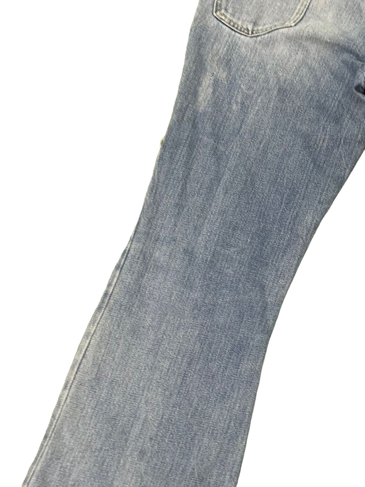 Japanese Brand Flare Jeans Blue Way Japan Faded Distress Boot Cut 7🟦6 Size US 30 / EU 46 - 16 Thumbnail