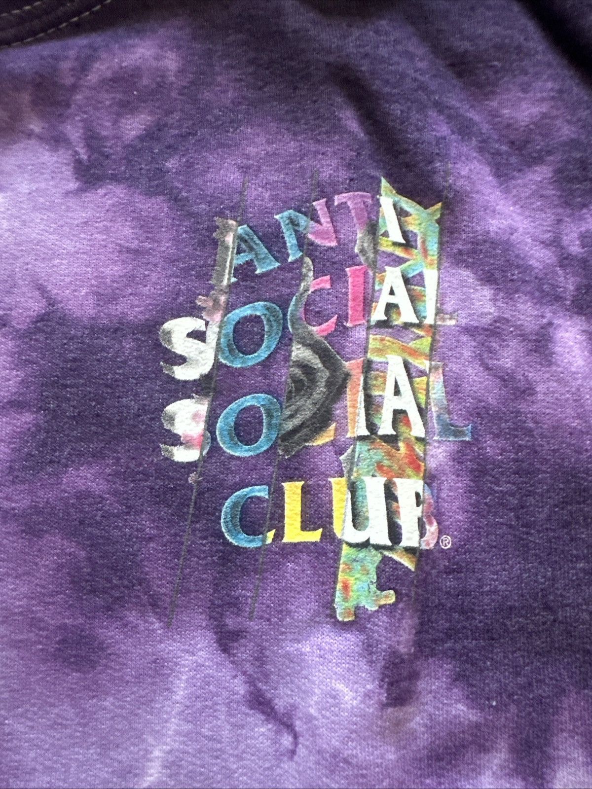 Anti Social Social Club Anti Social Social Club Dissociative Hoodie Purple Tie-Dye-M Size US M / EU 48-50 / 2 - 3 Thumbnail