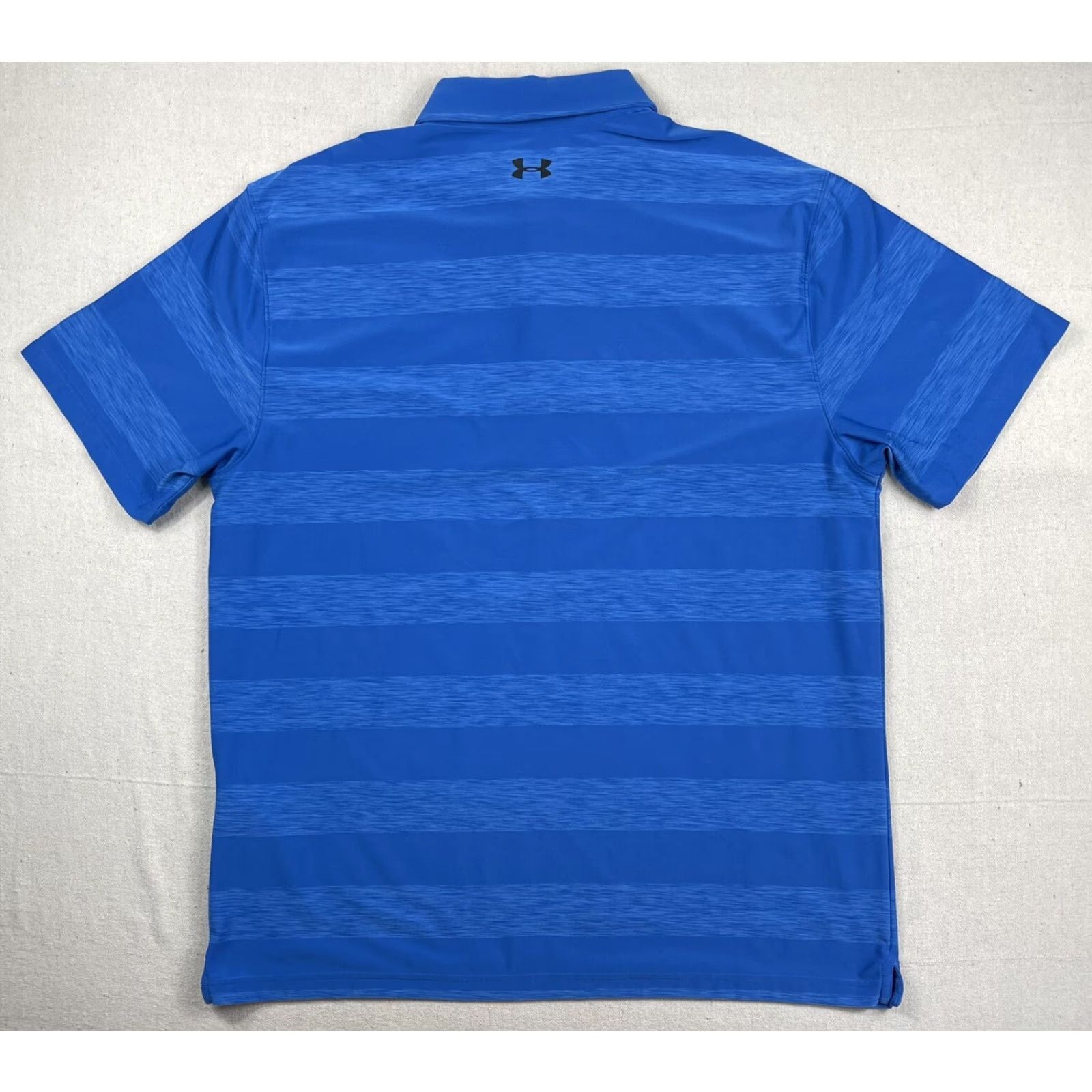 Under Armour Under Armour Golf Polo Mens XL Blue Striped Heat Gear Quick Dry UA Polo Shirt Size US XL / EU 56 / 4 - 2 Thumbnail