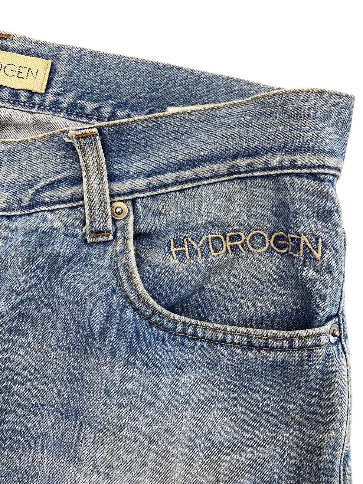 HYDROGEN Hydrogen Brand Ripped Faded Wash Style Loose Jeans Size US 32 / EU 48 - 13 Thumbnail