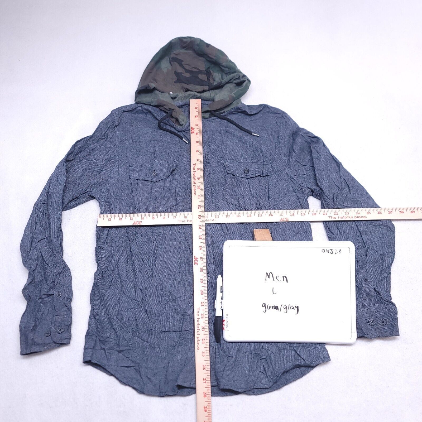Urban Pipeline Urban Pipeline Casual Long Hoodie Mens Size Large Gray Green Size US L / EU 52-54 / 3 - 6 Thumbnail