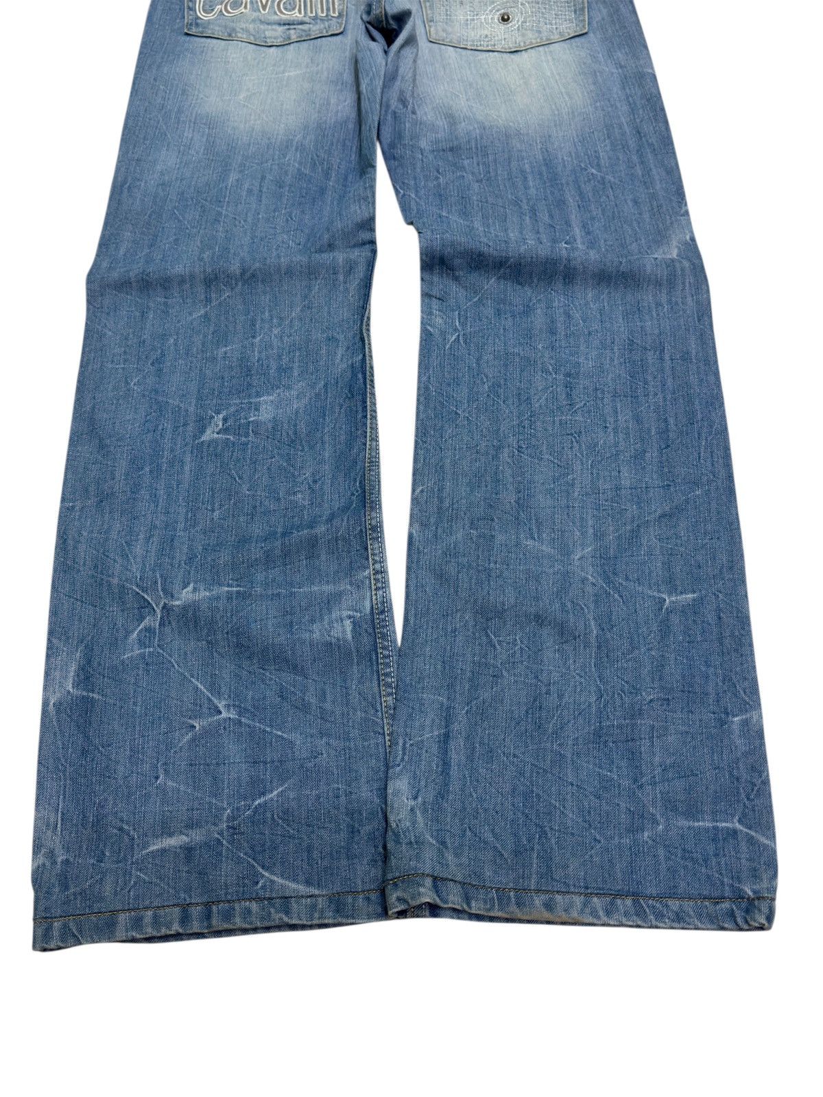 Just Cavalli Vintage JUST CAVALLI CLAW MARK EMBROIDERY LOGO DENIM Size US 31 - 14 Thumbnail