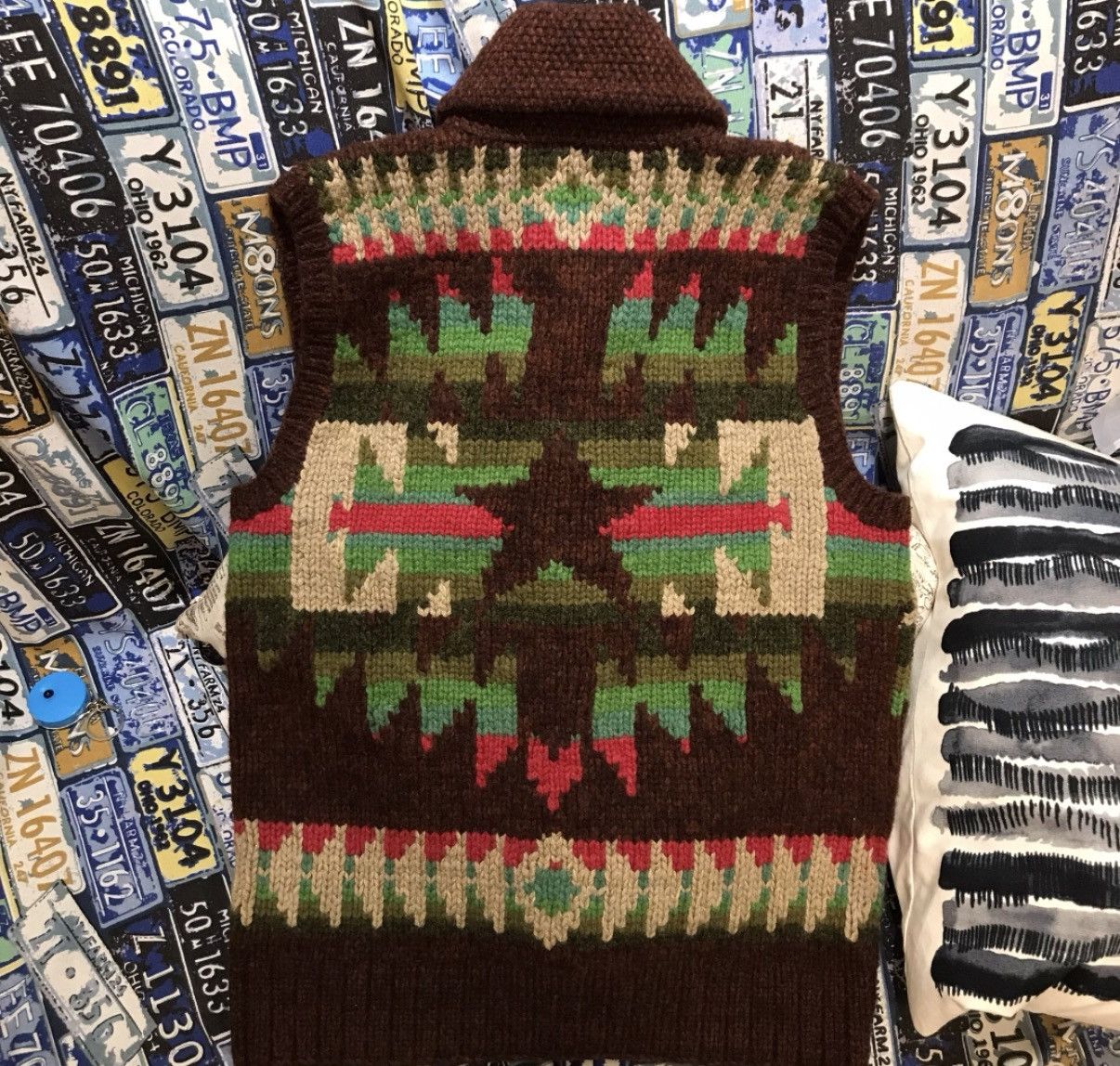 Ralph Lauren RRL Ralph Lauren Wool & Silk Blend Vest K22 Size US S / EU 44-46 / 1 - 2 Thumbnail