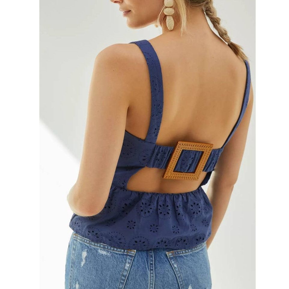 Anthropologie New Anthropologie HUTCH Dorri Buckle-Back Tank $128 SIZE 8 Size M / US 6-8 / IT 42-44 - 3 Thumbnail