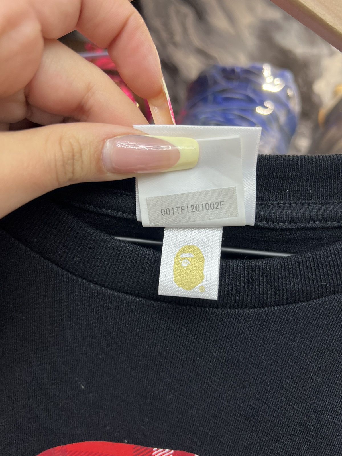 Bape Bape Check Gift Ape Head Tee Size US XXL / EU 58 / 5 - 8 Thumbnail