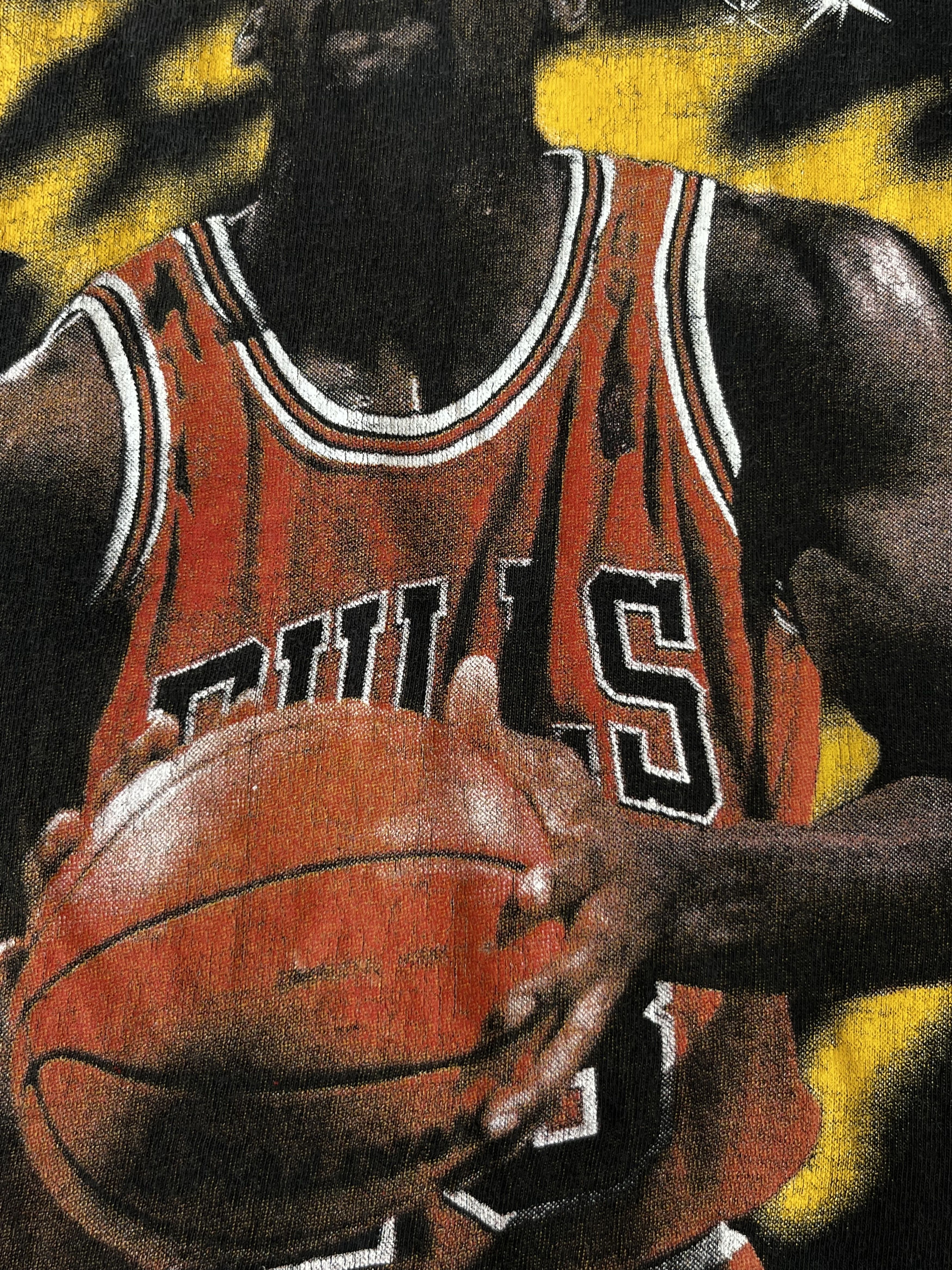 NBA MICHAEL JORDAN Chicago Bulls All Over Print Single Stitch Size US M / EU 48-50 / 2 - 8 Thumbnail