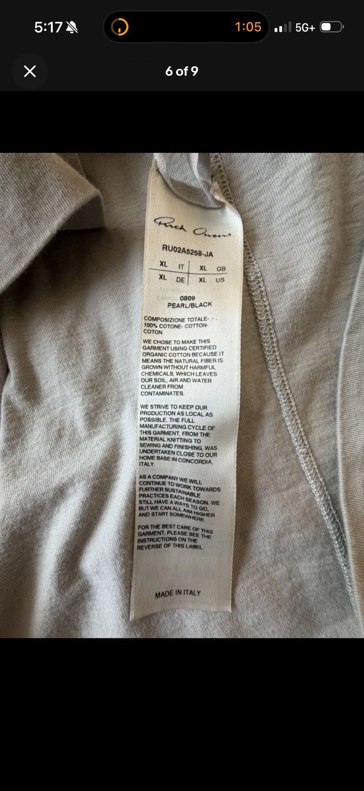 Rick Owens Gethsmane 2021 Ringer Long Sleeve Shirt Size US XL / EU 56 / 4 - 3 Thumbnail