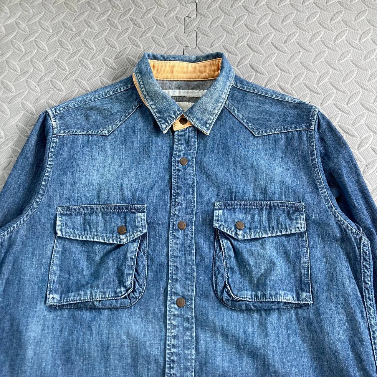 White Mountaineering A/W13 Denim Buttoned Shirt Size US S / EU 44-46 / 1 - 4 Thumbnail