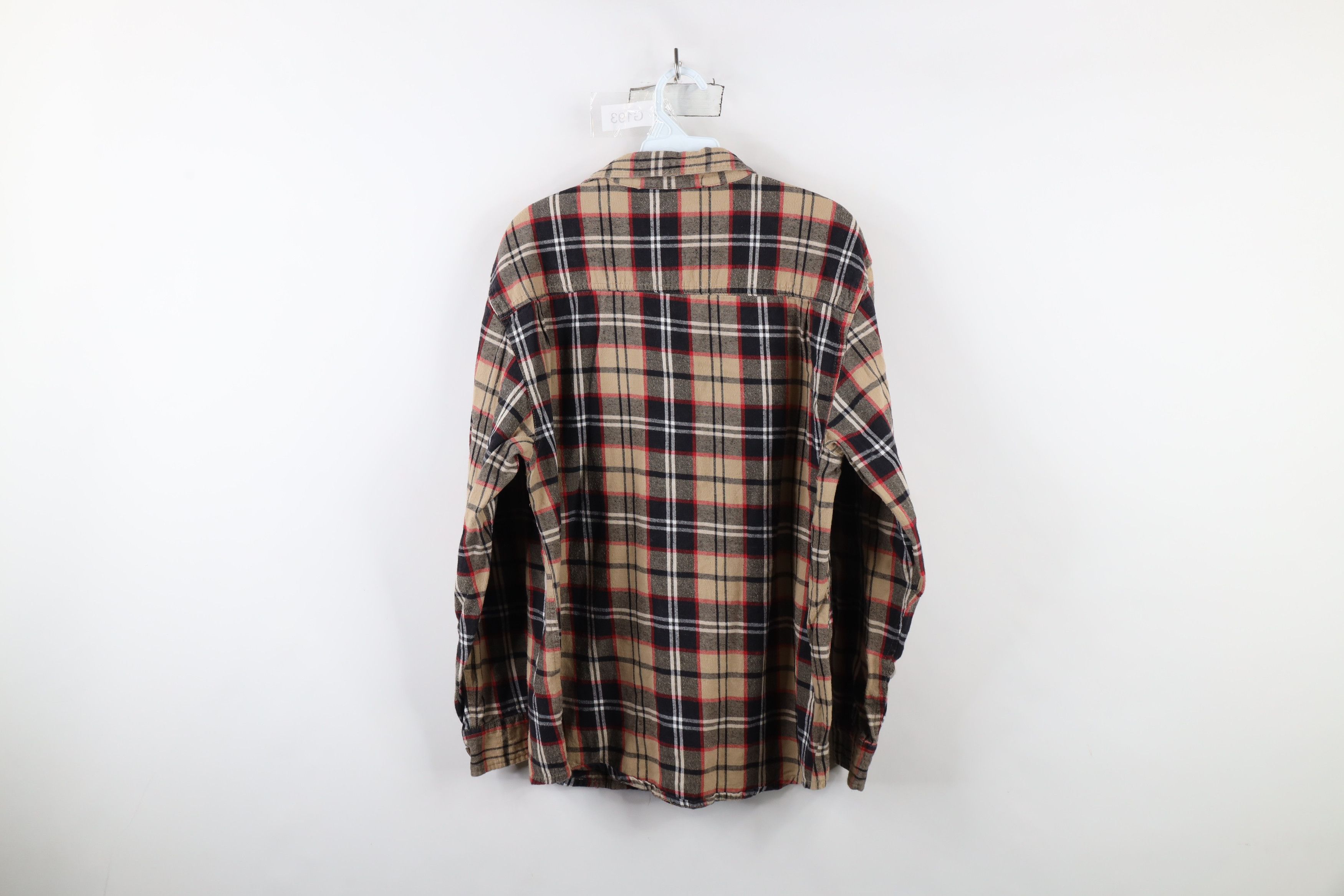 Vintage Vintage 90s Streetwear Collared Flannel Button Shirt Plaid Size US L / EU 52-54 / 3 - 8 Thumbnail