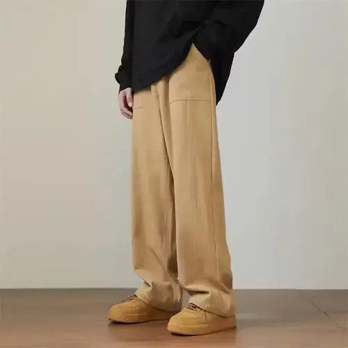 Japanese Brand × Vintage Beige Baggy Straight Leg Stacked Pants Size US 30 / EU 46 - 3 Thumbnail