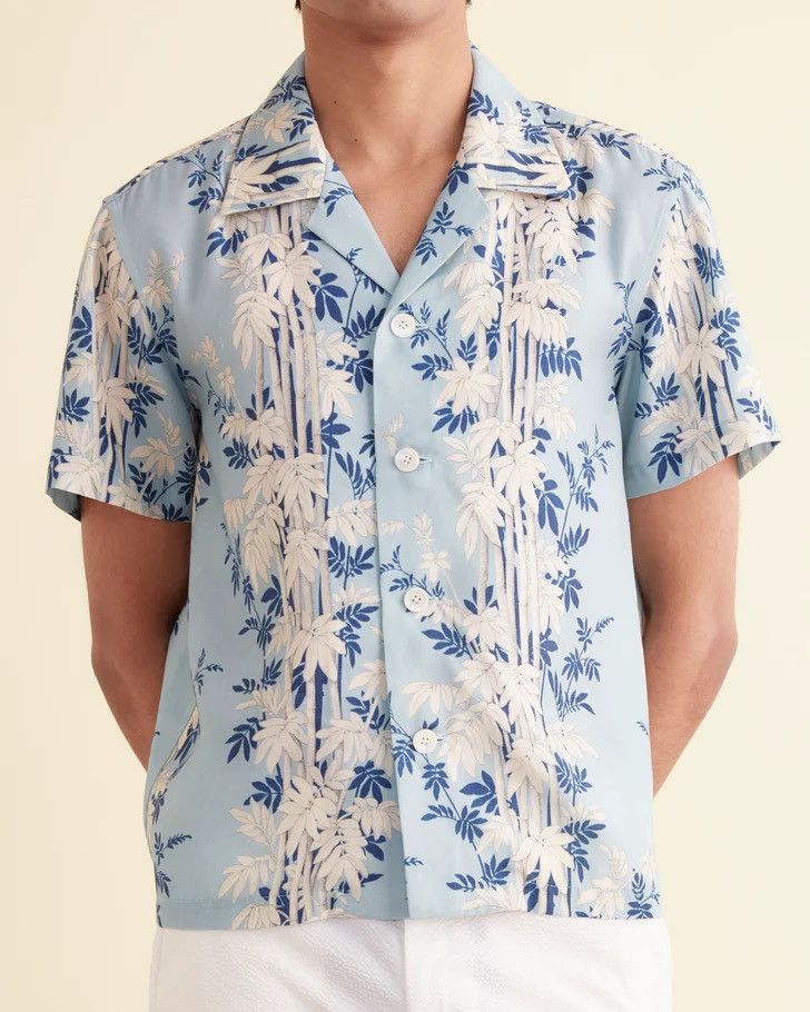 Bode Bode Bamboo Forest Short Sleeve Shirt Size US M / EU 48-50 / 2 - 7 Thumbnail