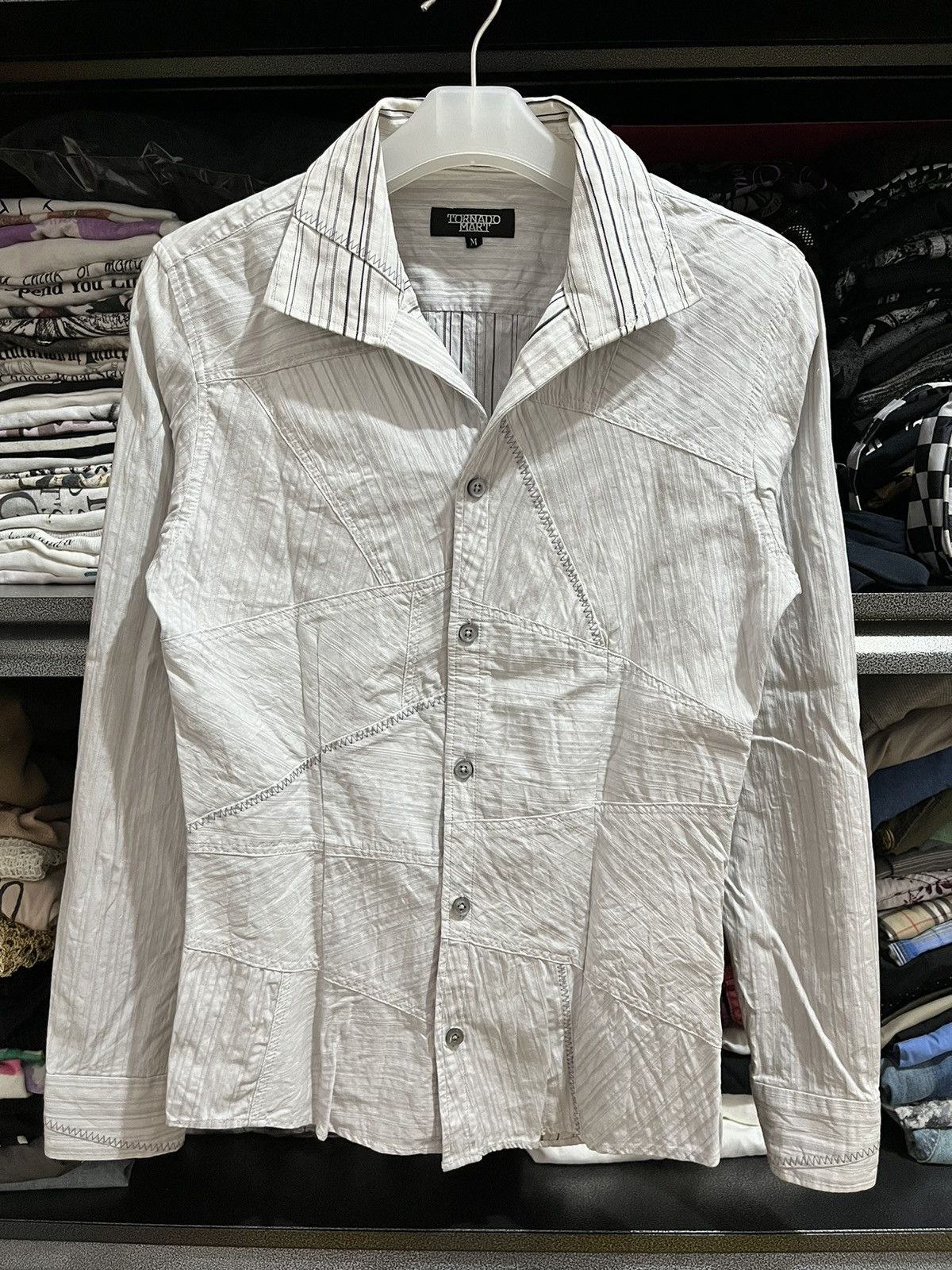 Tornado Mart 🖤BLACFRIDAY🖤Tornado mart patchwork shirt Size US S / EU 44-46 / 1 - 1 Thumbnail