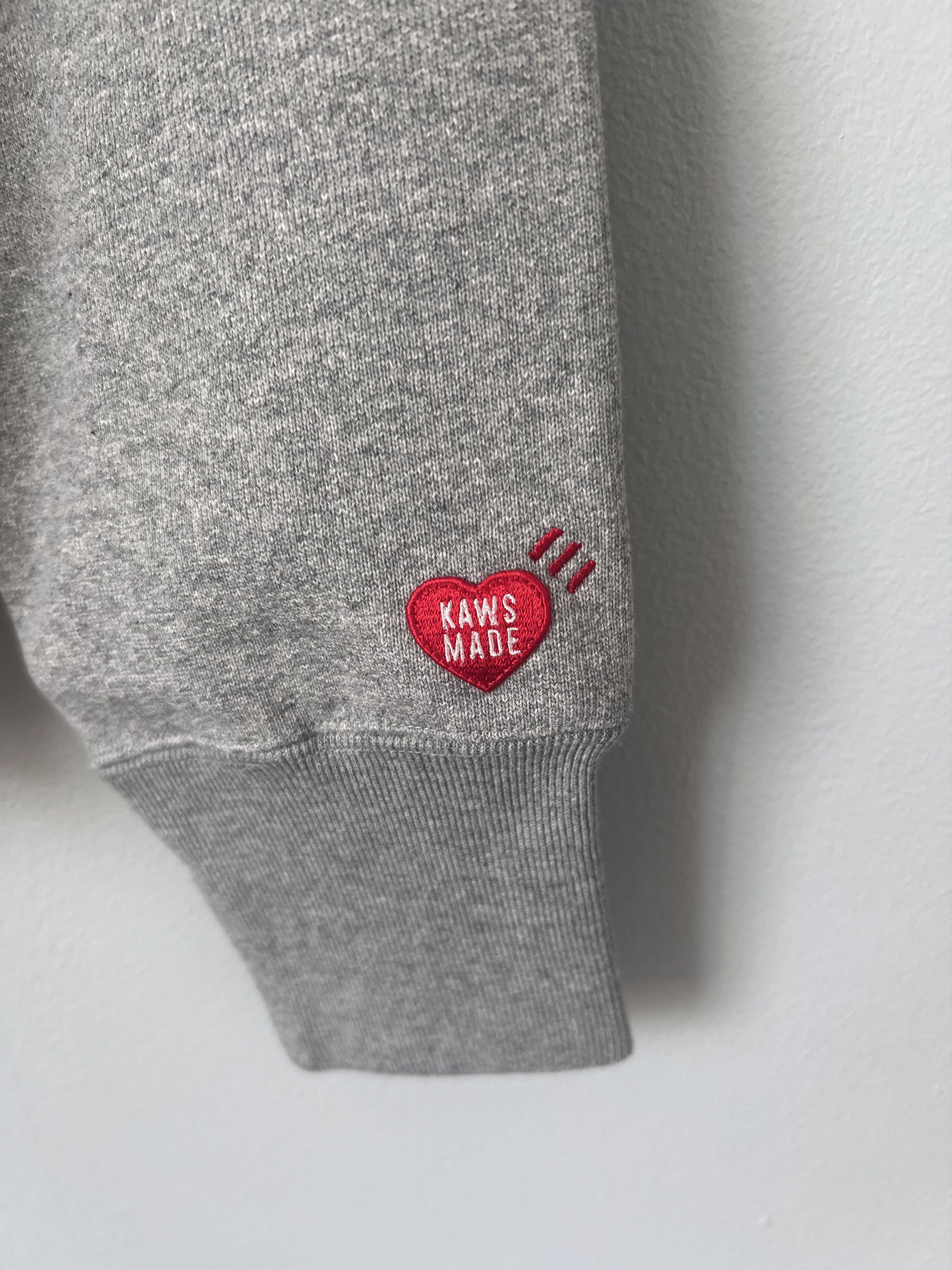 Human Made × Kaws KAWS Human Made Crewneck Sweatshirt in Grey Size US M / EU 48-50 / 2 - 3 Thumbnail
