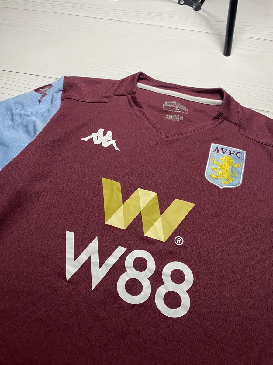 Vintage Kappa Aston Villa 2019/20 Home Football Shirt Soccer Jersey Size US XL / EU 56 / 4 - 5 Thumbnail