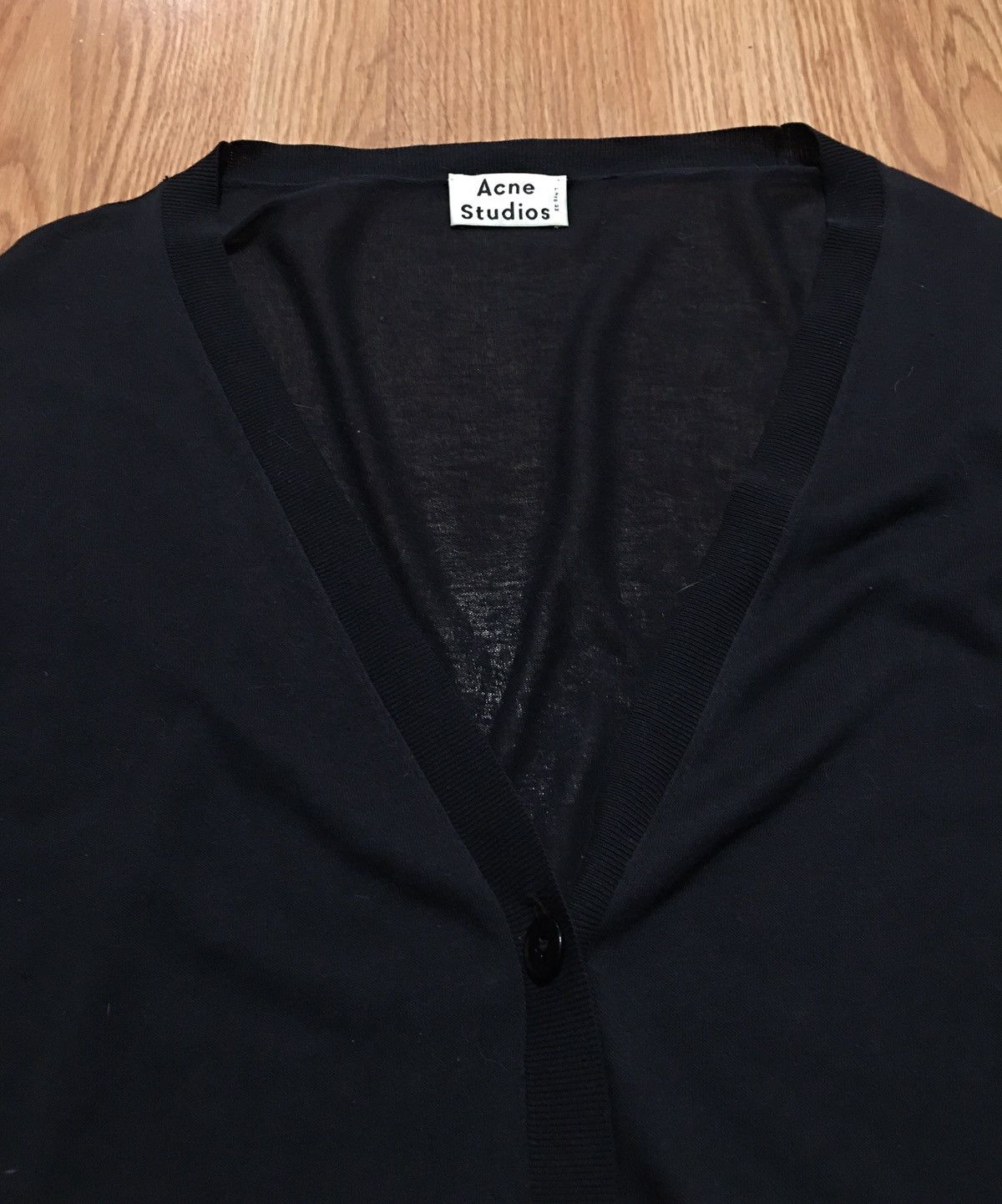 Acne Studios ACNE STUDIOS Cotton Black Oversize Sweater Cardigan Size M Size US M / EU 48-50 / 2 - 5 Thumbnail