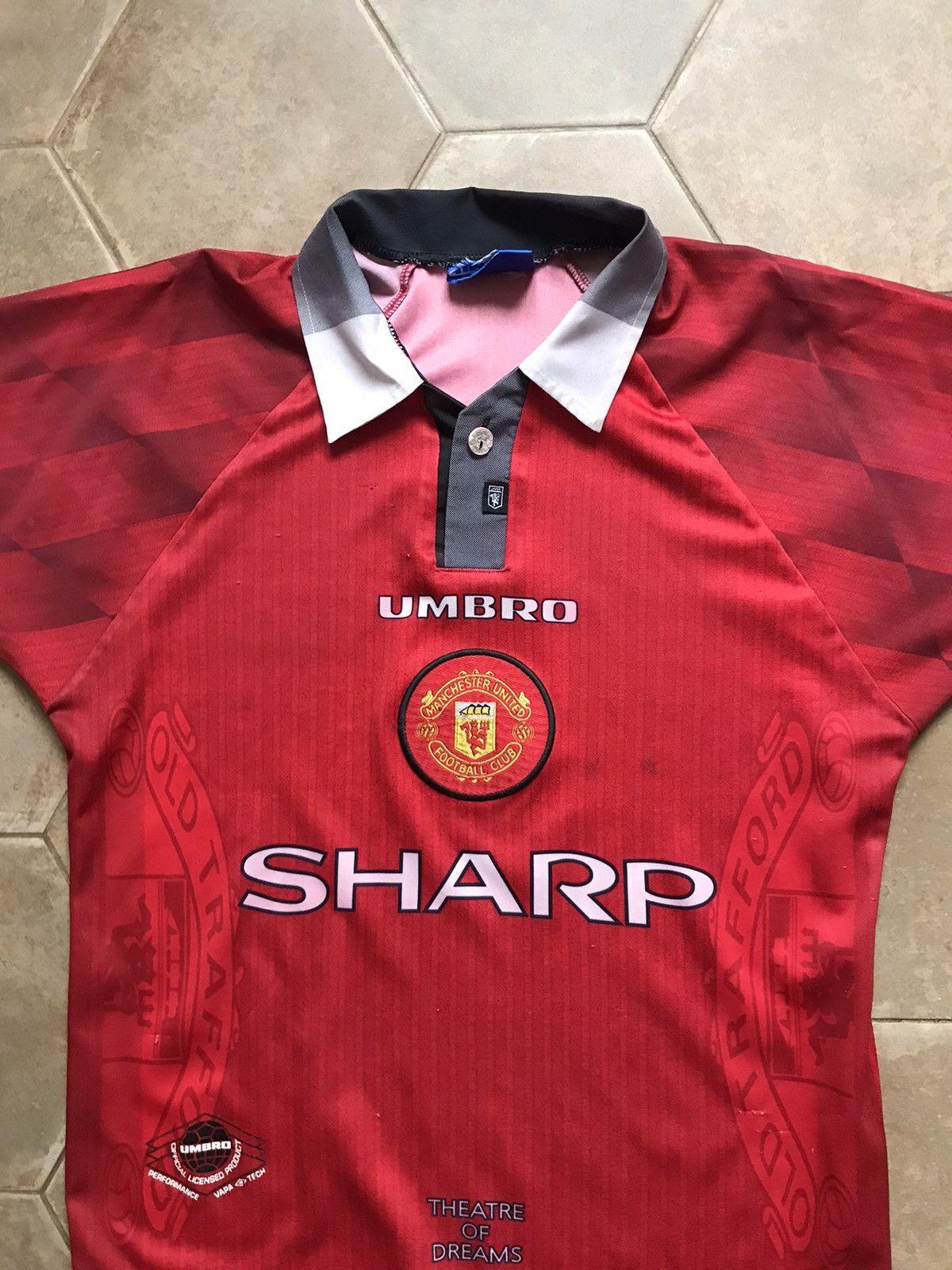 Umbro VINTAGE UMBRO MANCHESTER UNITED JERSEY SOCCER Size US XXS / EU 40 - 3 Thumbnail