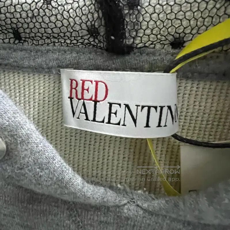 Valentino Valentino Gray Cotton Cropped Hoodie for Women . Size M / US 6-8 / IT 42-44 - 3 Thumbnail