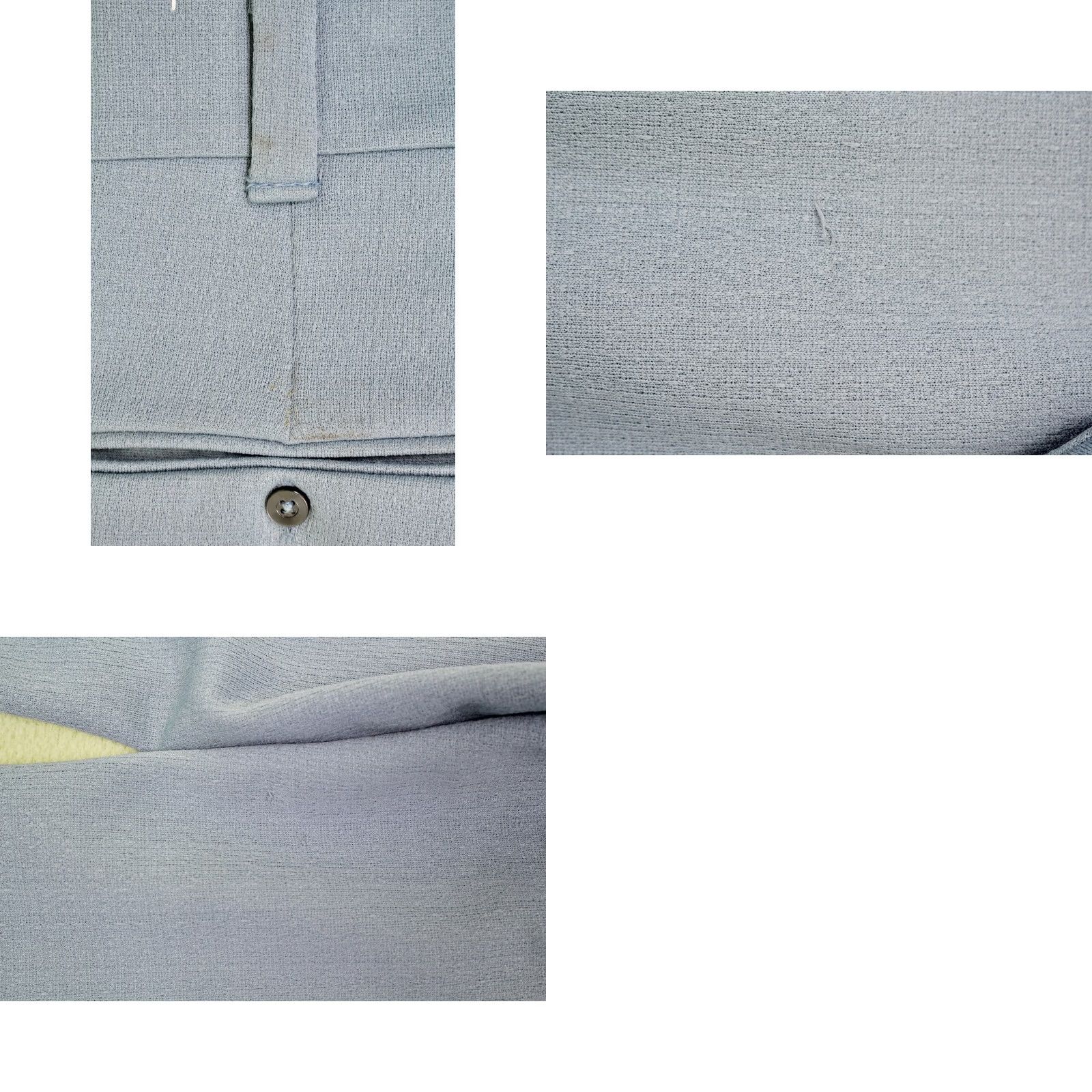 Levi's Levi's 70s Leisure Suit Jacket Pants Panatela Polyester Light Blue Mens L Vintage Disco Size 40R - 10 Thumbnail