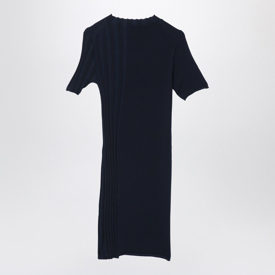 Fendi o1d2blof0824 Cotton Blend Dress With Logo in Navy Blue Size M / US 6-8 / IT 42-44 - 2 Thumbnail