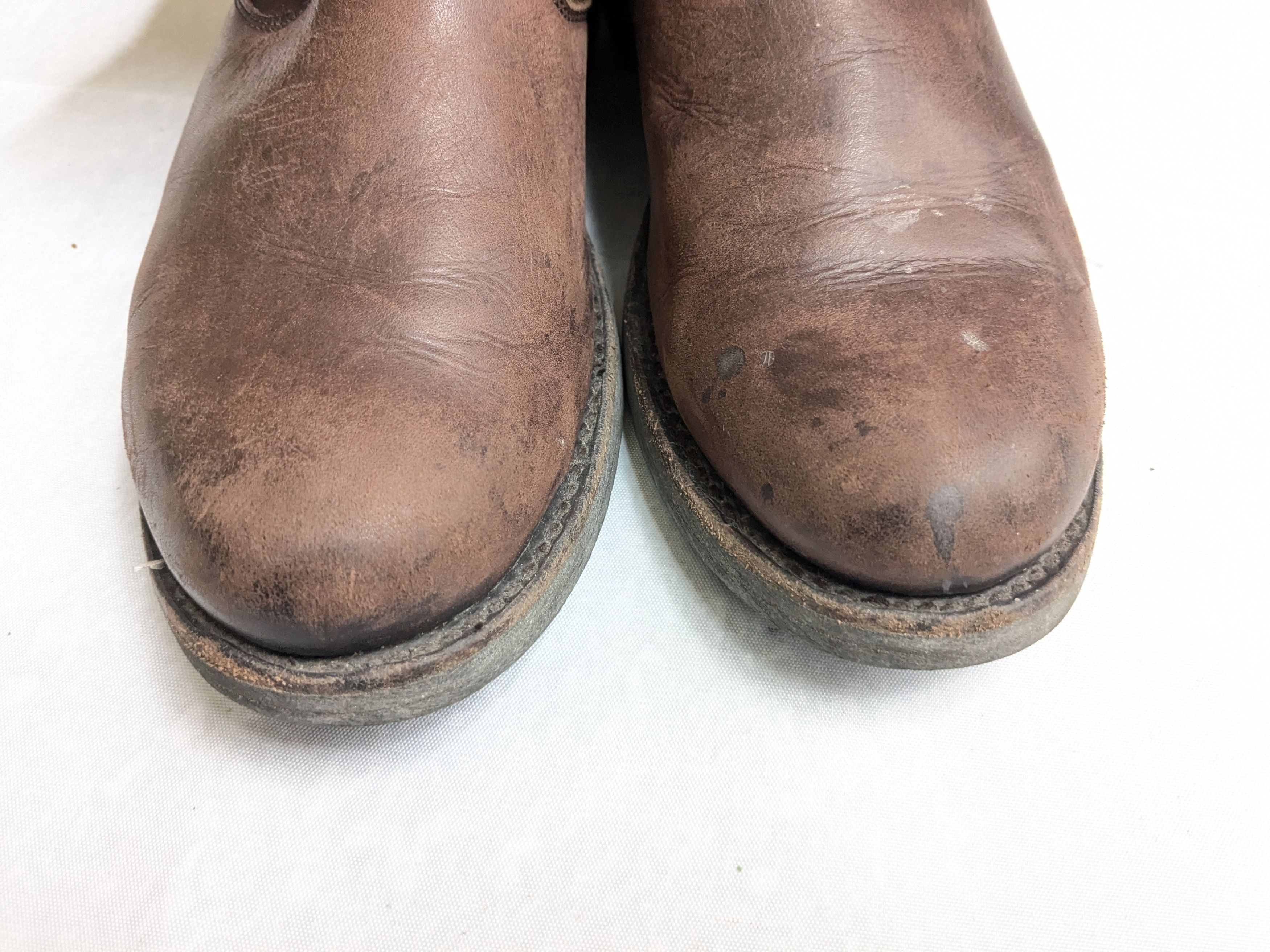 Frye Frye Engineer Boots 8.5 M Brown Leather Buckle Size US 8.5 / EU 41-42 - 4 Thumbnail