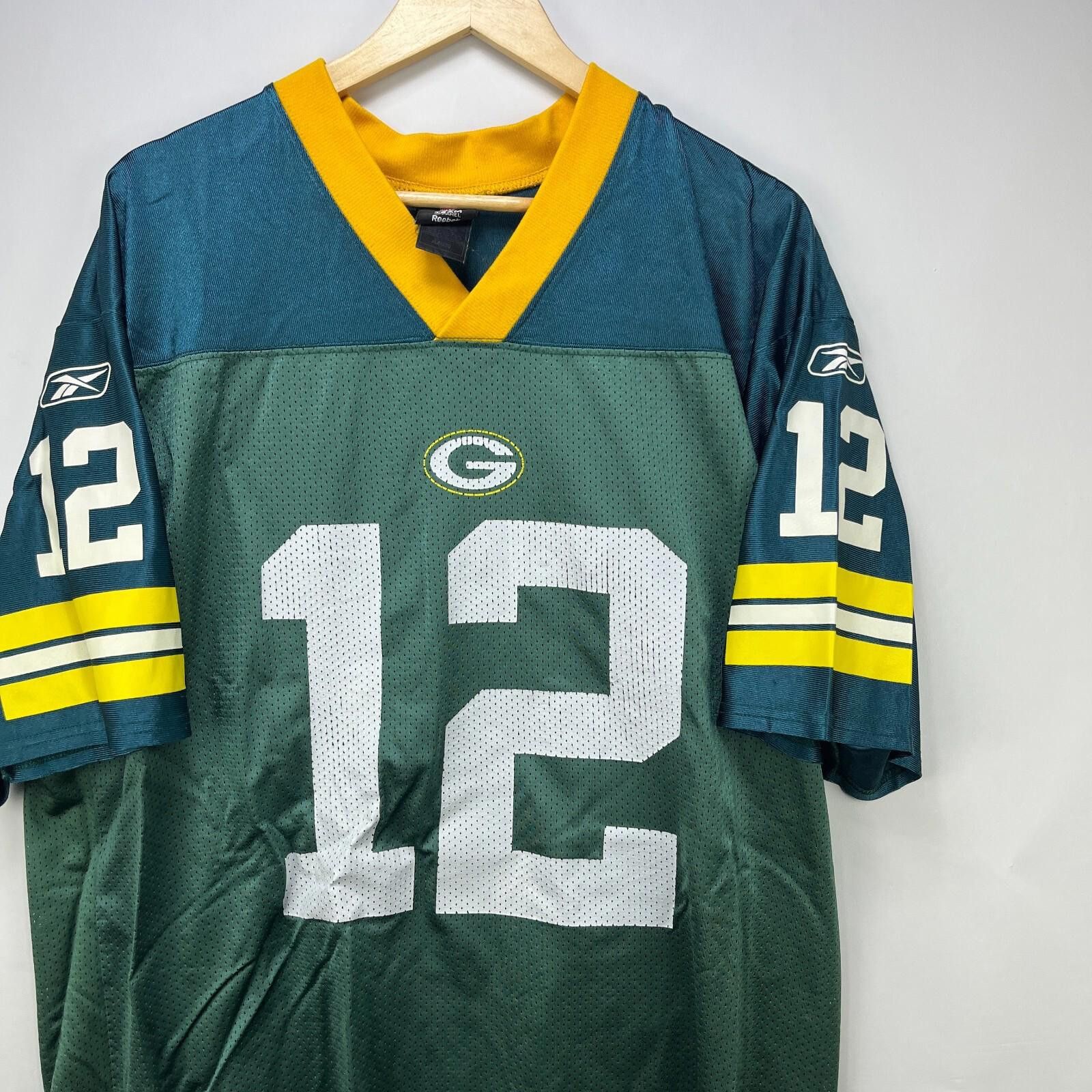 Reebok Vintage Green Bay Packers Jersey Aaron Rogers # 12 XL Size ONE SIZE - 2 Thumbnail