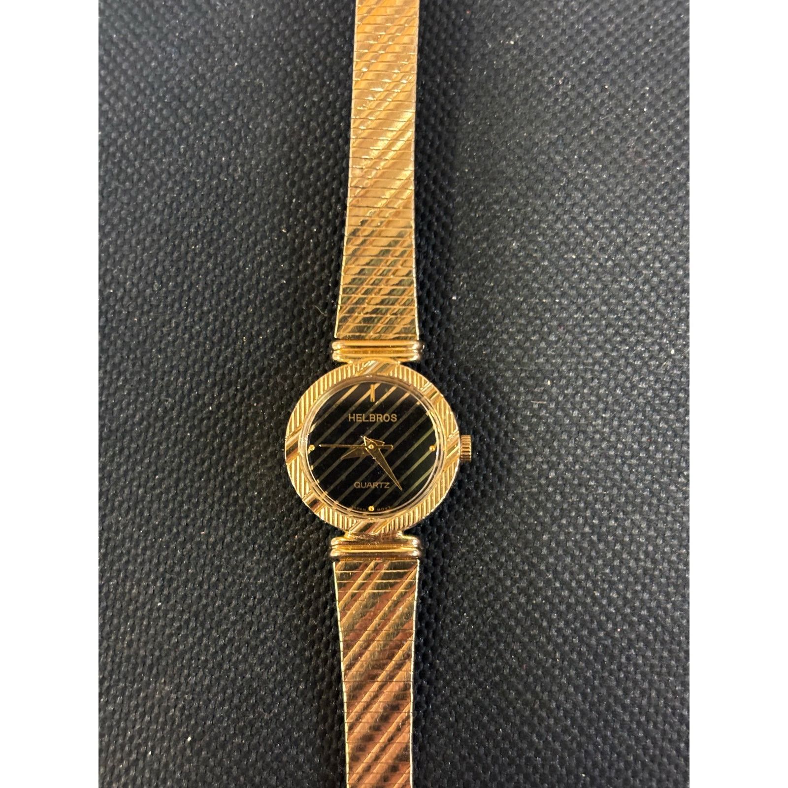 Seiko Rare Helbros Gold Tone Women’s Watch! New Battery! Size ONE SIZE - 1 Thumbnail