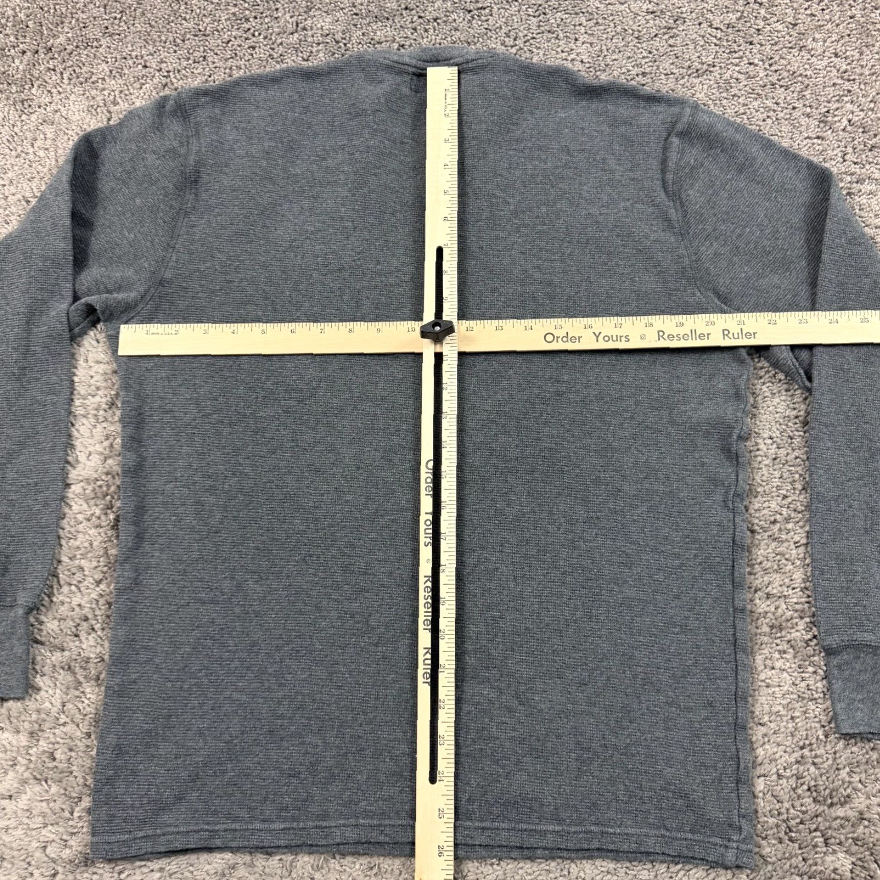 Polo Ralph Lauren Polo Ralph Lauren Shirt Mens XL Gray Thermal Long Sleeve Crewneck Cotton Pony Size US XL / EU 56 / 4 - 4 Thumbnail