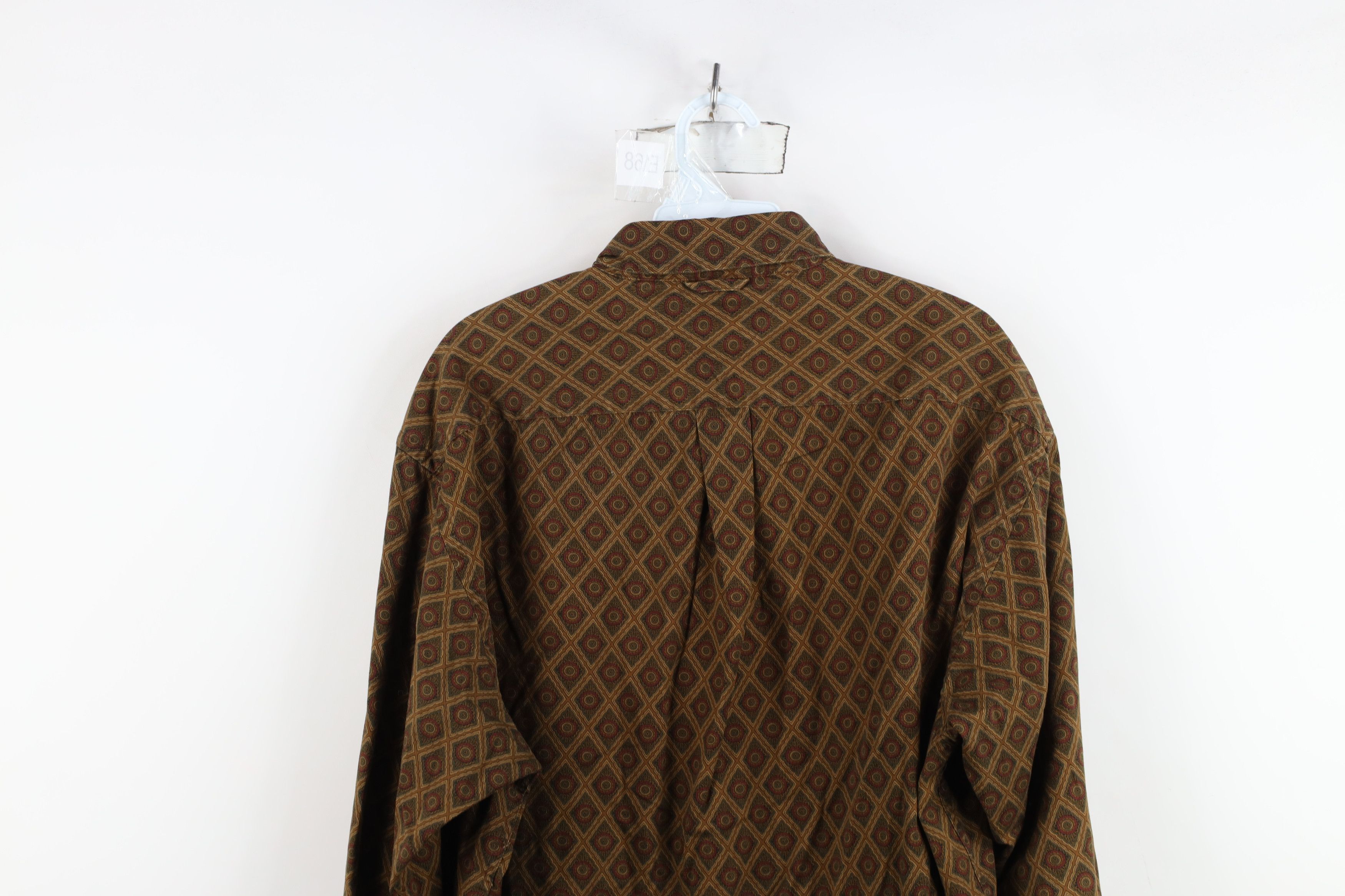 Tommy Hilfiger Vintage 90s Tommy Hilfiger Tone Geometric Button Down Shirt Size US M / EU 48-50 / 2 - 11 Thumbnail