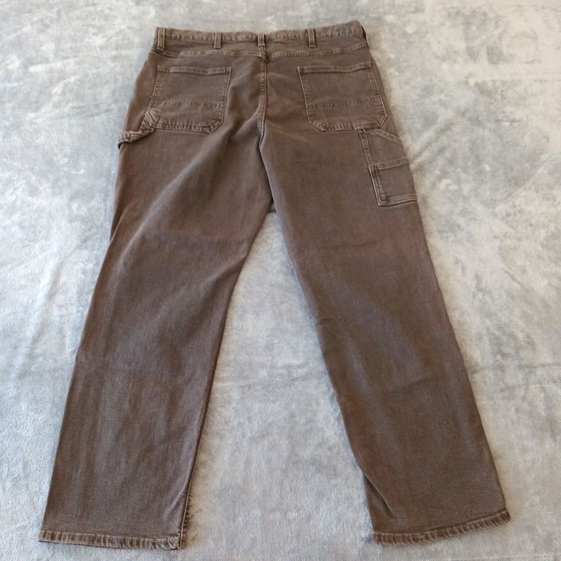 Old Navy Old Navy Pants Mens 36x28 Brown Canvas Carpenter Workwear Pants Straight Leg Size US 38 / EU 54 - 6 Thumbnail