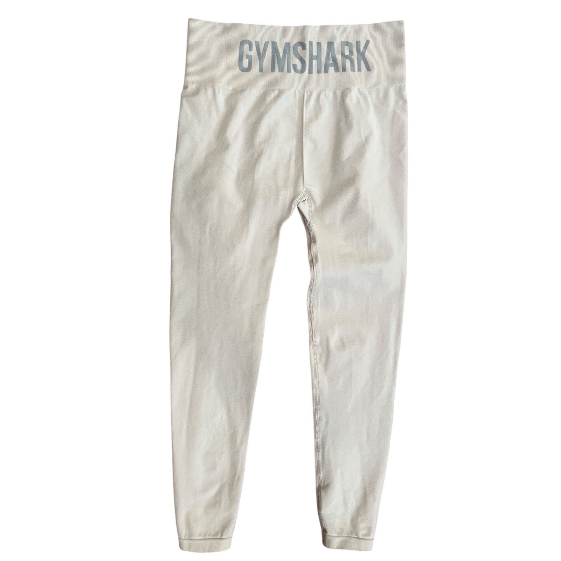 Gymshark Gymshark Womens High-Waisted Cream Leggings S Seamless Stret Size 26" / US 2 / IT 38 - 1 Thumbnail
