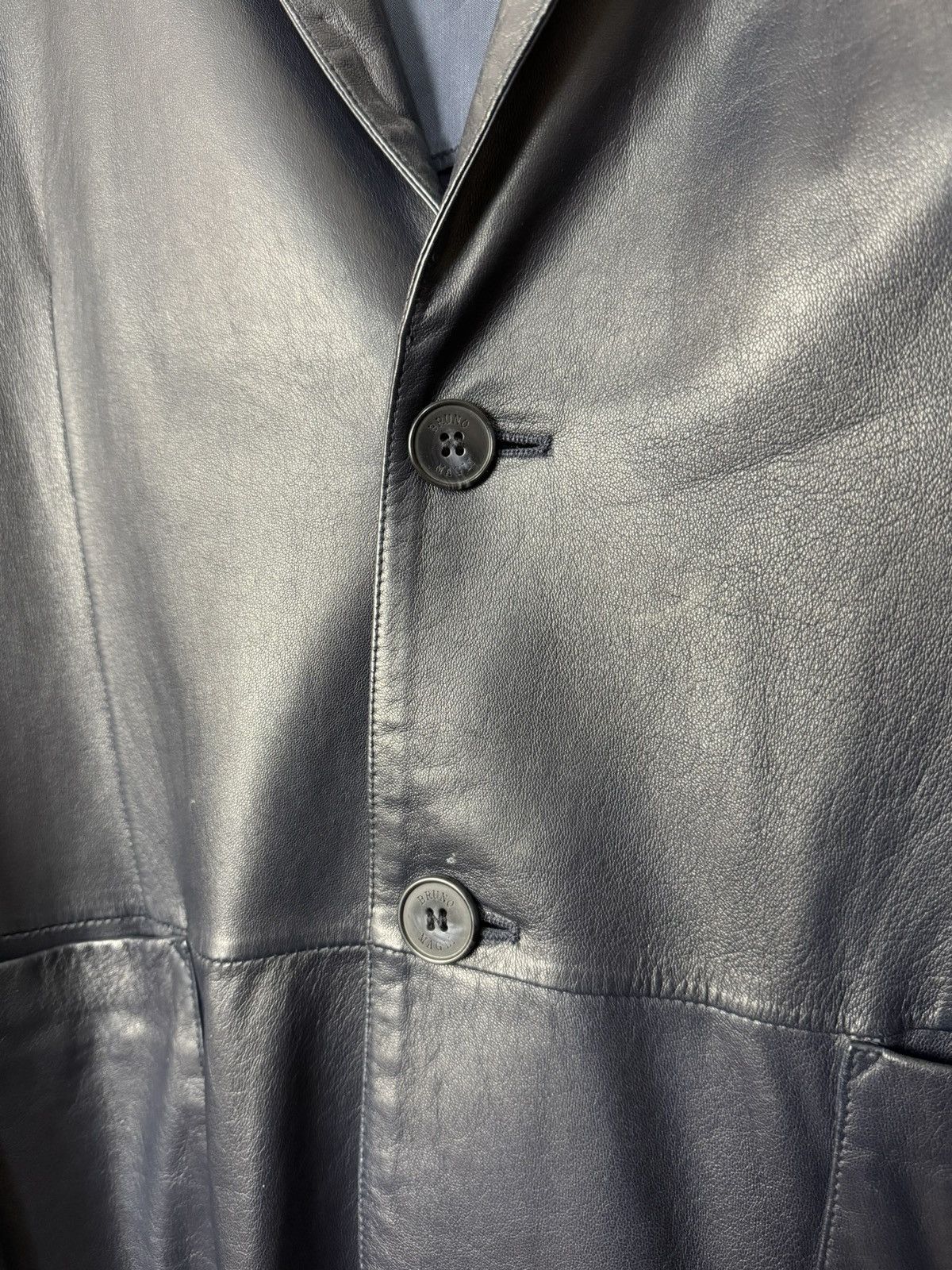 Bruno Magli Bruno Magli Real Leather Blazer Luxury Italian Designer Size 48R - 6 Thumbnail