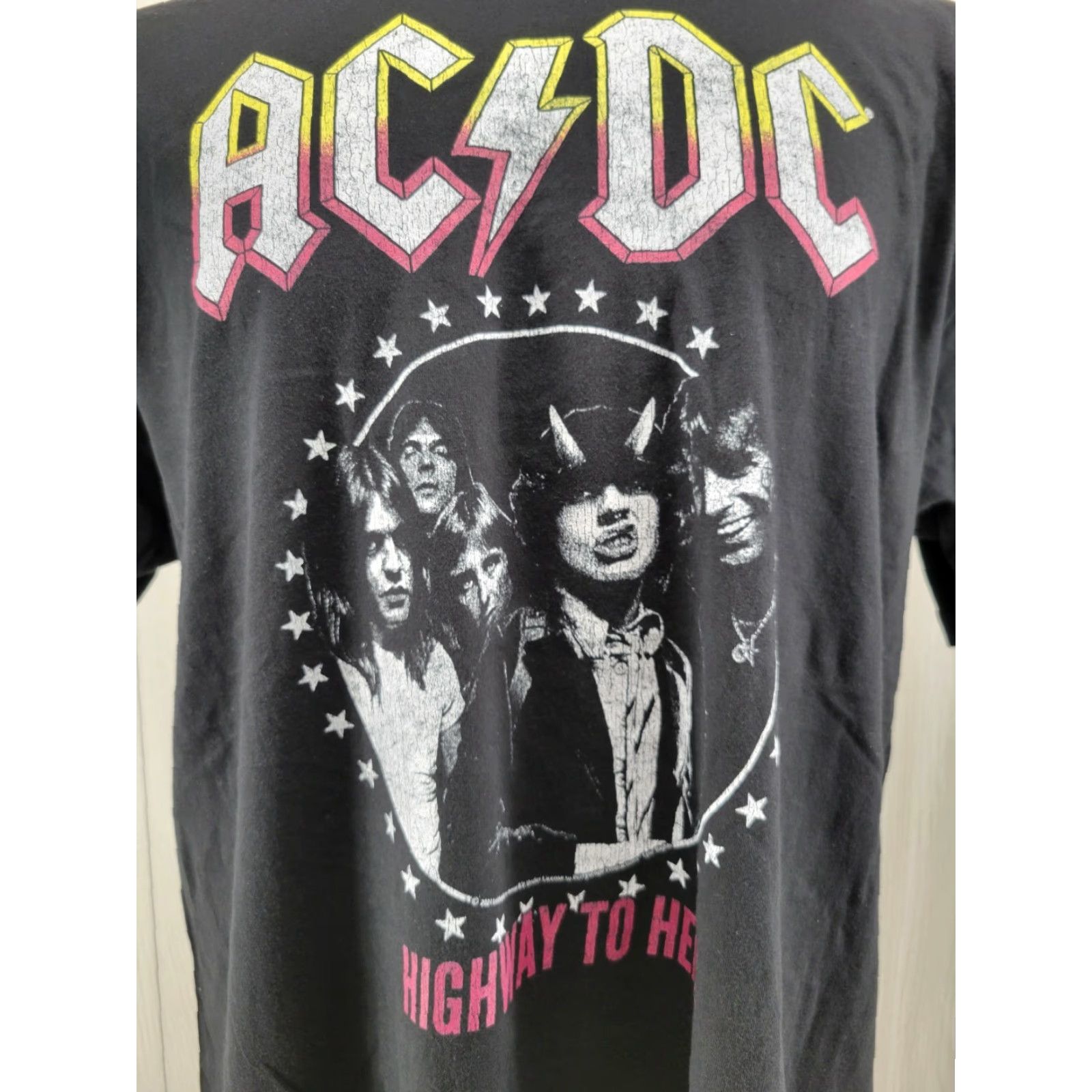 Vintage ACDC Highway to Hell Album Cover Men's T-Shirt Rock Size XL Black Graphic Tee AC/DC Vintage? No (reorder for search) Size US XL / EU 56 / 4 - 2 Thumbnail