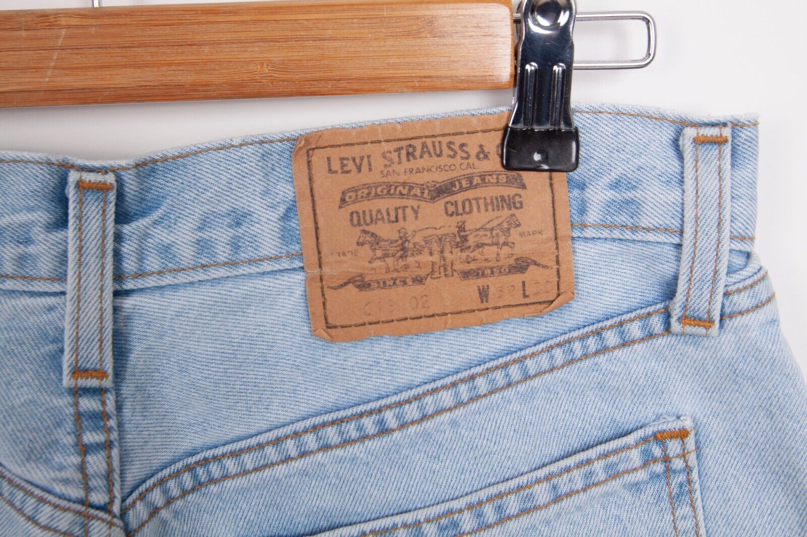 Levi's × Levi's Vintage Clothing × Vintage Vintage Levis Blue 613 02 Jeans Regular Denim Orange Tab Size US 32 / EU 48 - 11 Thumbnail
