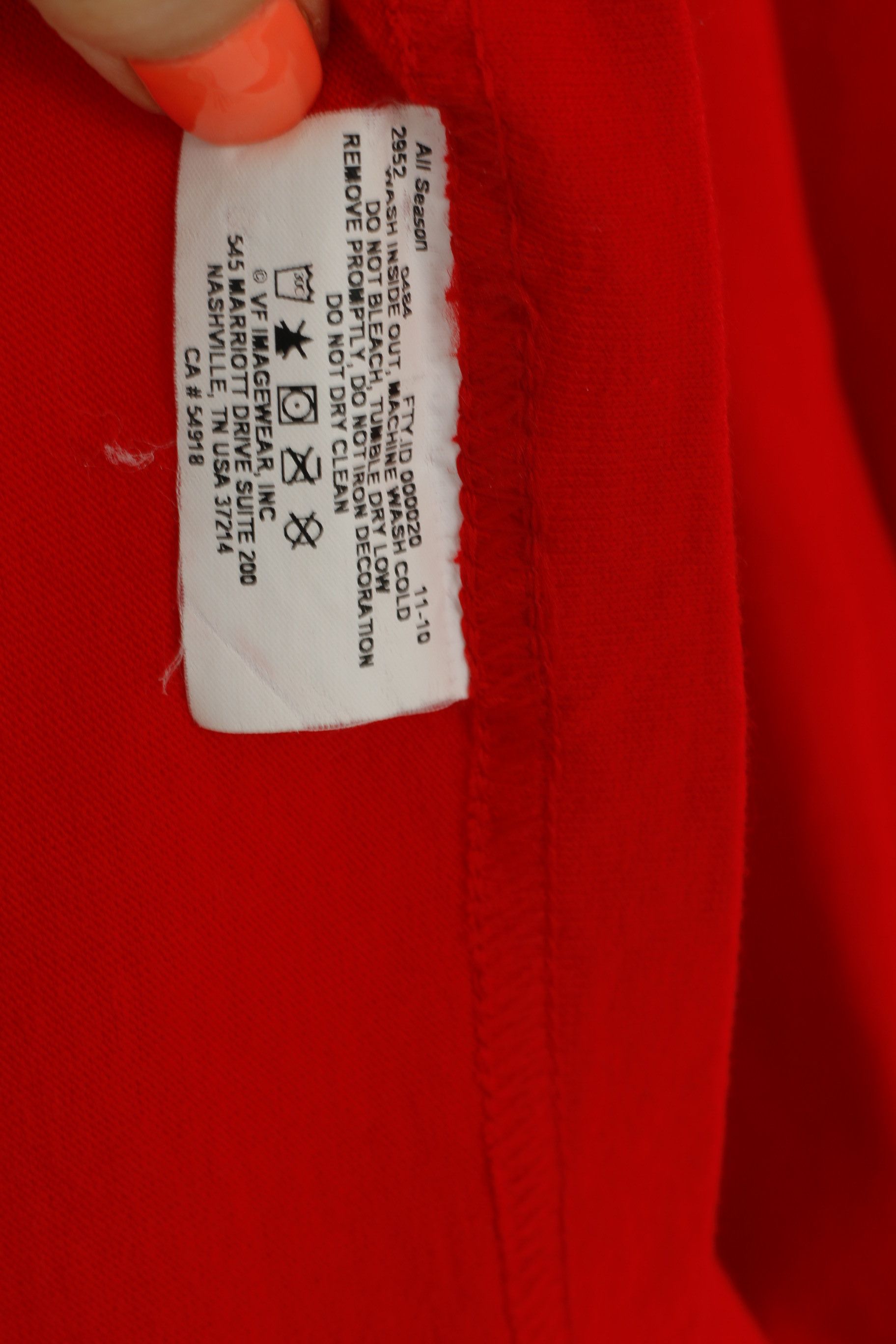 Majestic Majestic Men L Shirt Red Cotton Phillies 2301 Size US L / EU 52-54 / 3 - 4 Thumbnail