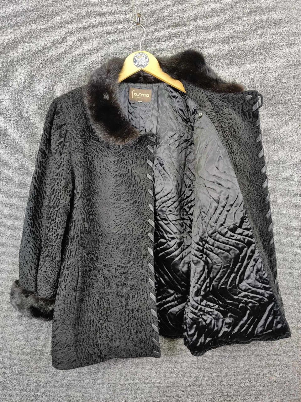 Other Fosma France Faux Fur Suede Leather Coat Jacket Size US M / EU 48-50 / 2 - 7 Thumbnail