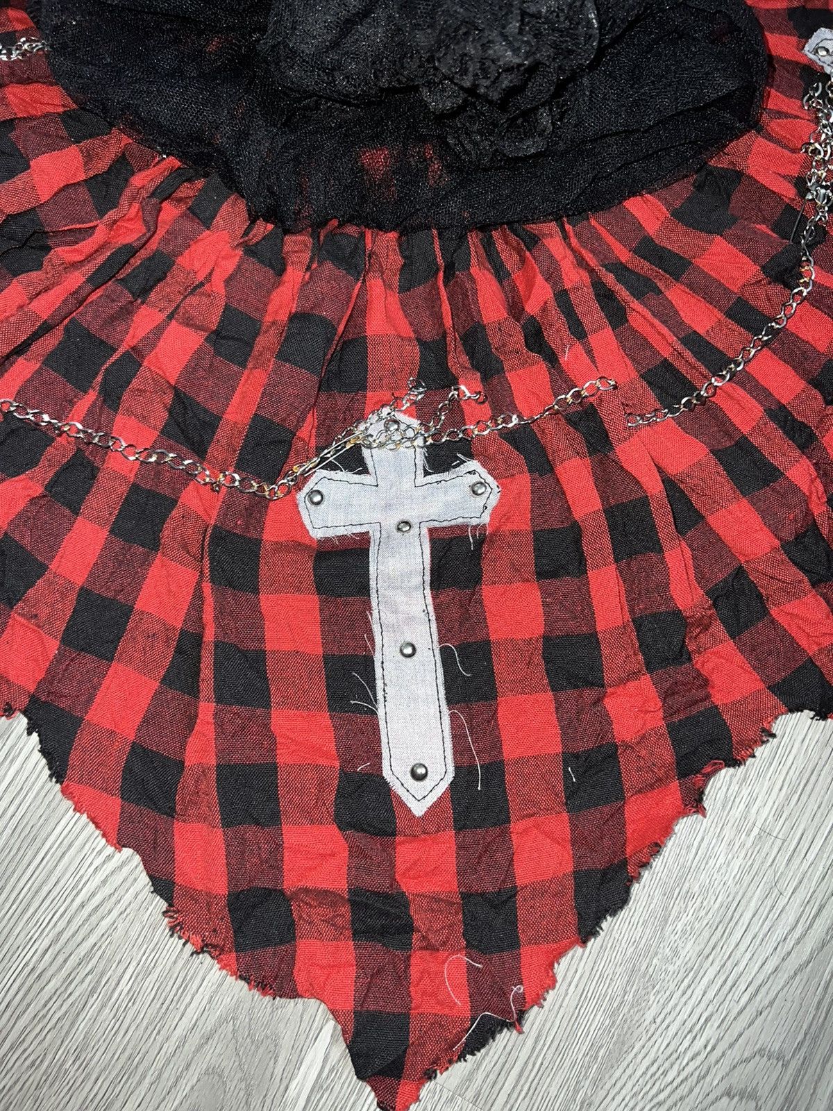 Japanese Brand Drug Honey cross chain tutu mini skirts 💋🧛🏻‍♀️➕ Size 26" / US 2 / IT 38 - 14 Thumbnail