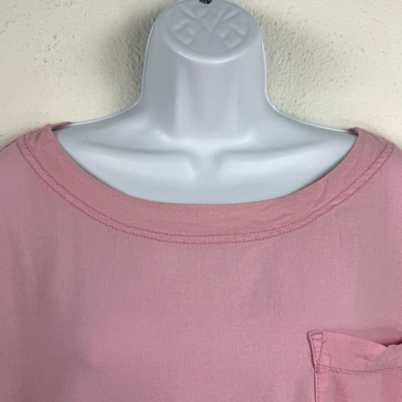 Vintage We The Free Moon City Oversized Slouchy Top Linen Blend Shirt Pink Size S Size S / US 4 / IT 40 - 4 Thumbnail