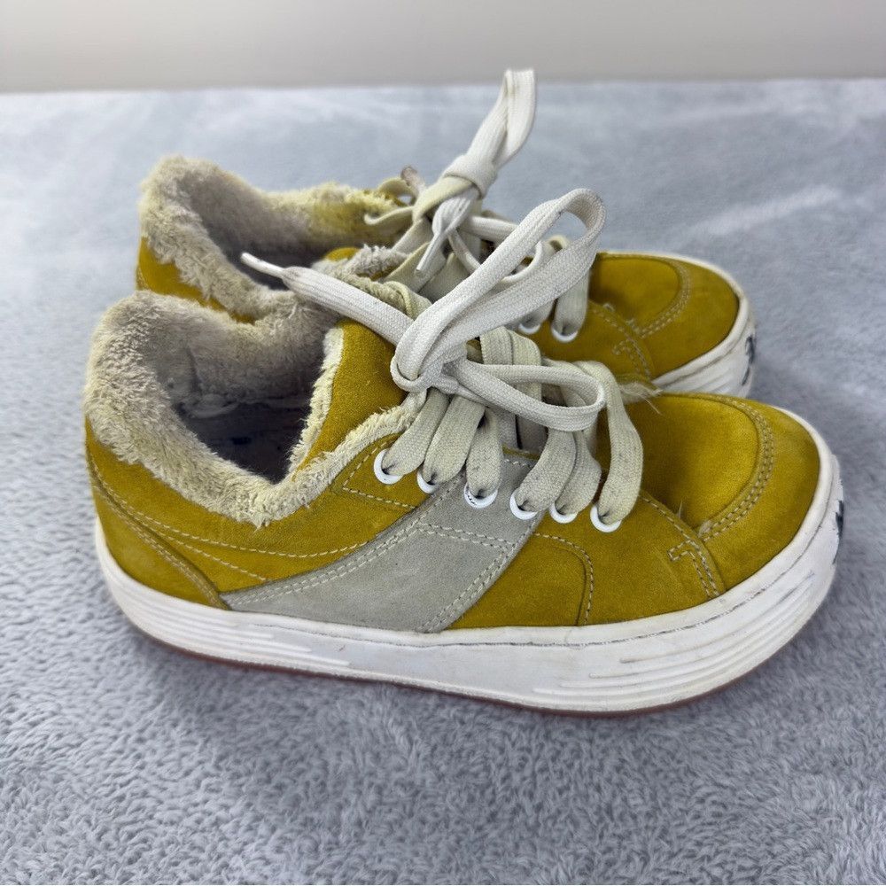 Palm Angels Palm Angels Snow Low Top Yellow Suede Chunky Sneakers Women Size US 6 / IT 36 - 1 Thumbnail