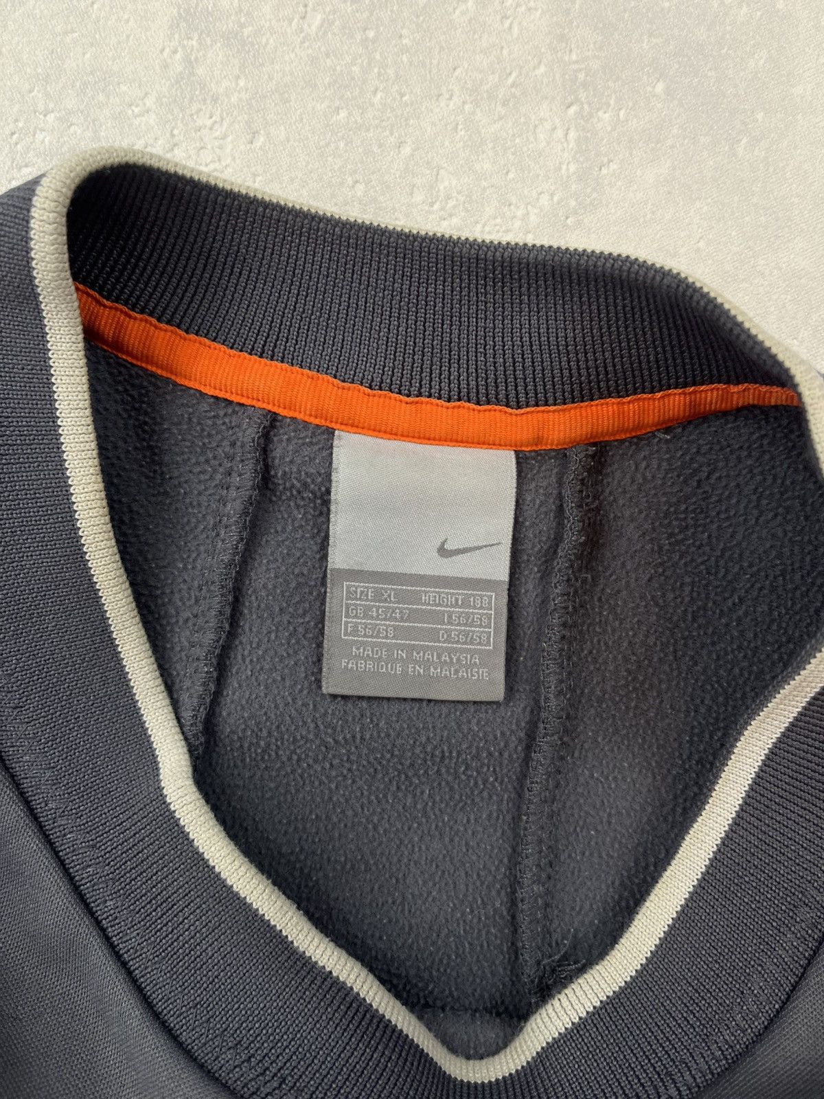 Nike × Vintage 90’s NIKE ATHLETIC RETRO SPELLOUT LOGO CREWNECK RARE SWOOSH Size US XL / EU 56 / 4 - 3 Thumbnail
