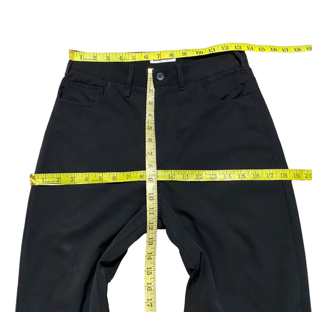 Balenciaga FW21 Balenciaga Black Wool Flare Pants Size 27" / US 4 / IT 40 - 23 Thumbnail