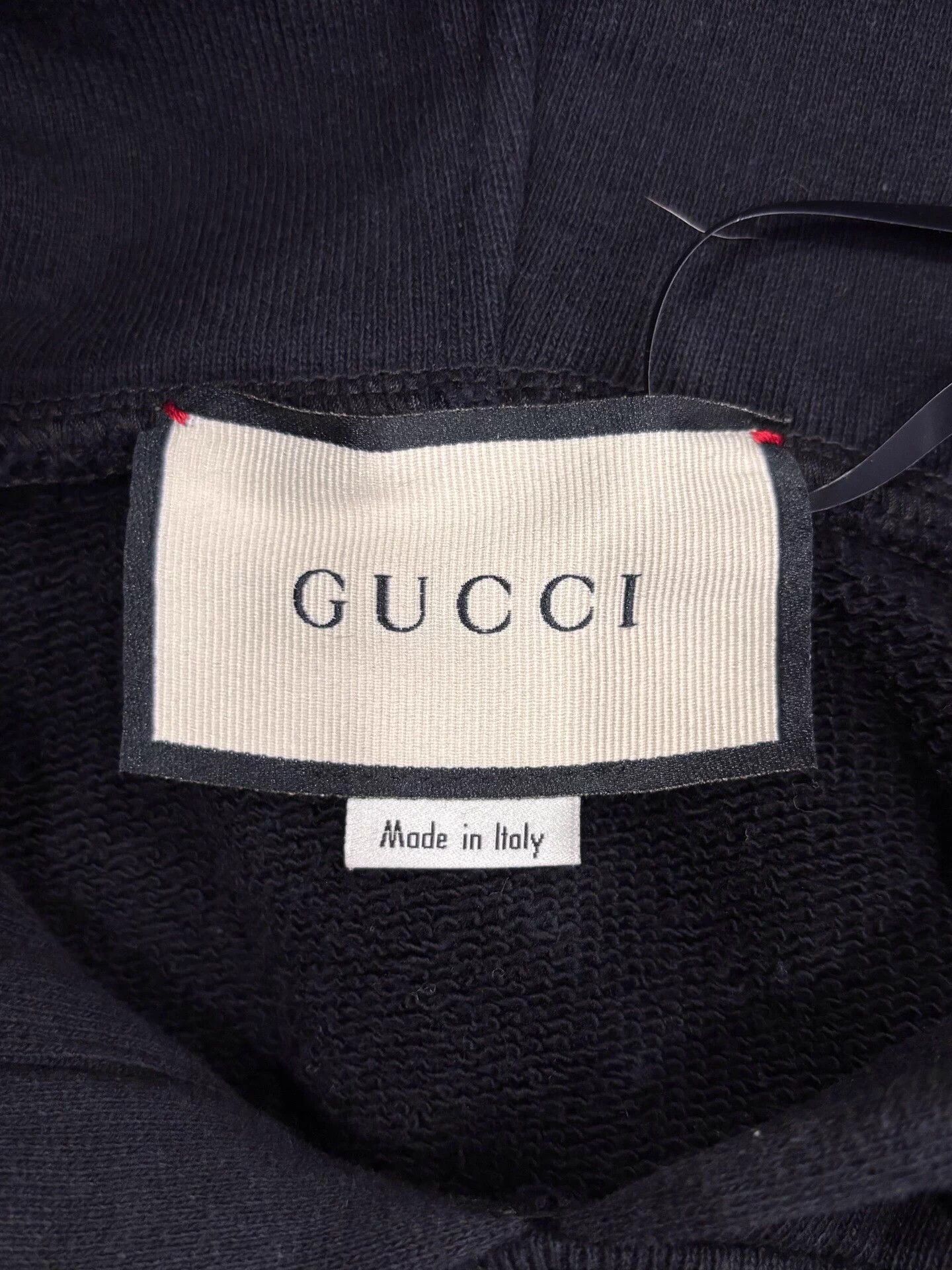 Gucci Gucci Red Strawberry Logo Black M LS Sweat S Size S / US 4 / IT 40 - 5 Thumbnail